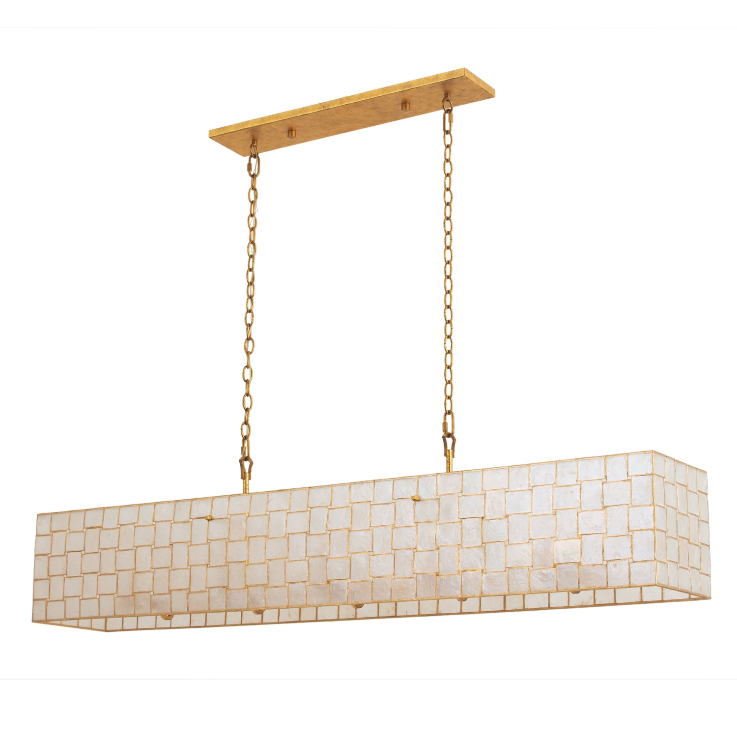 14.25'' Roxy 10 Light Oxidized Gold Leaf Linear Pendant