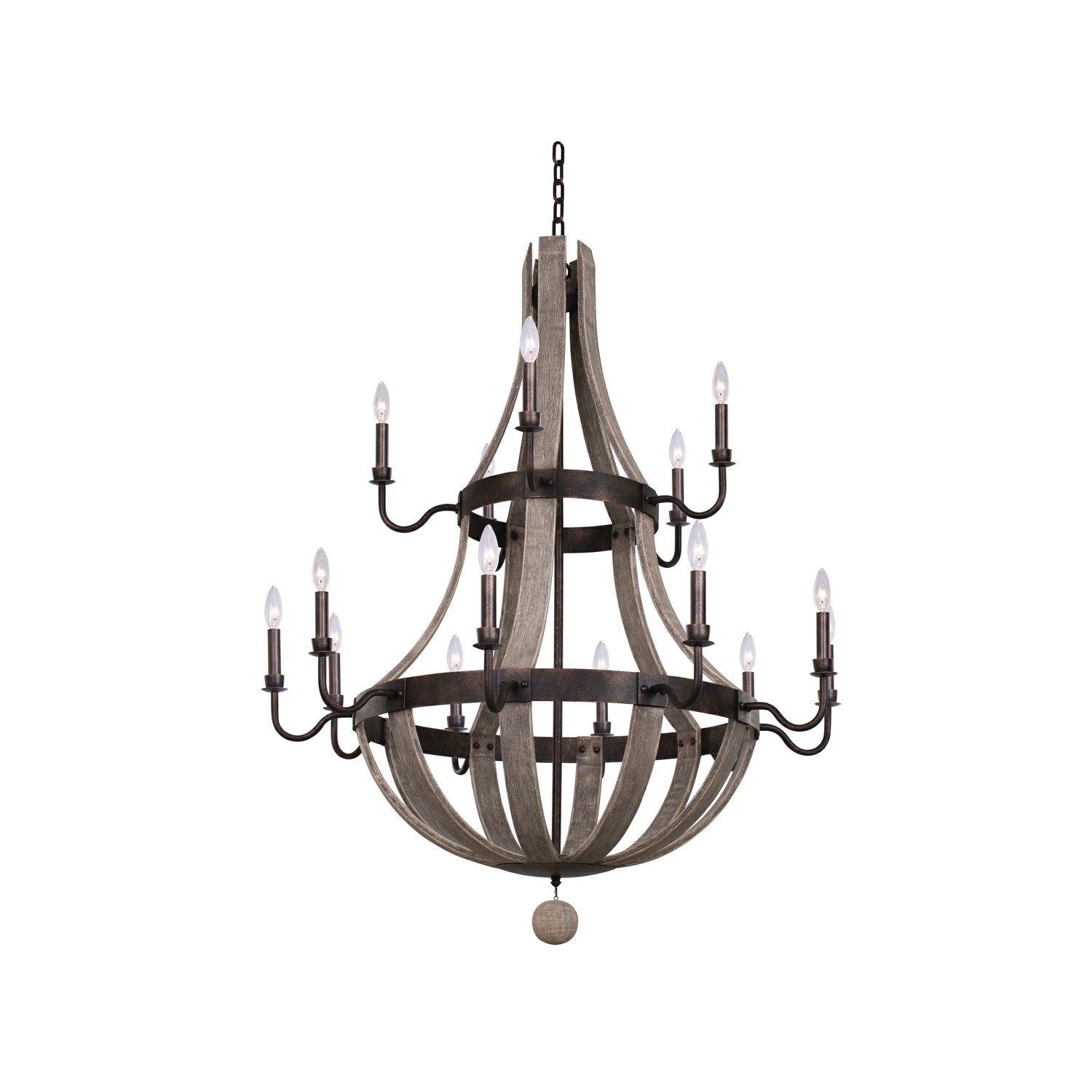 50'' Harper 15 Light Florence Gold Tiered Chandelier