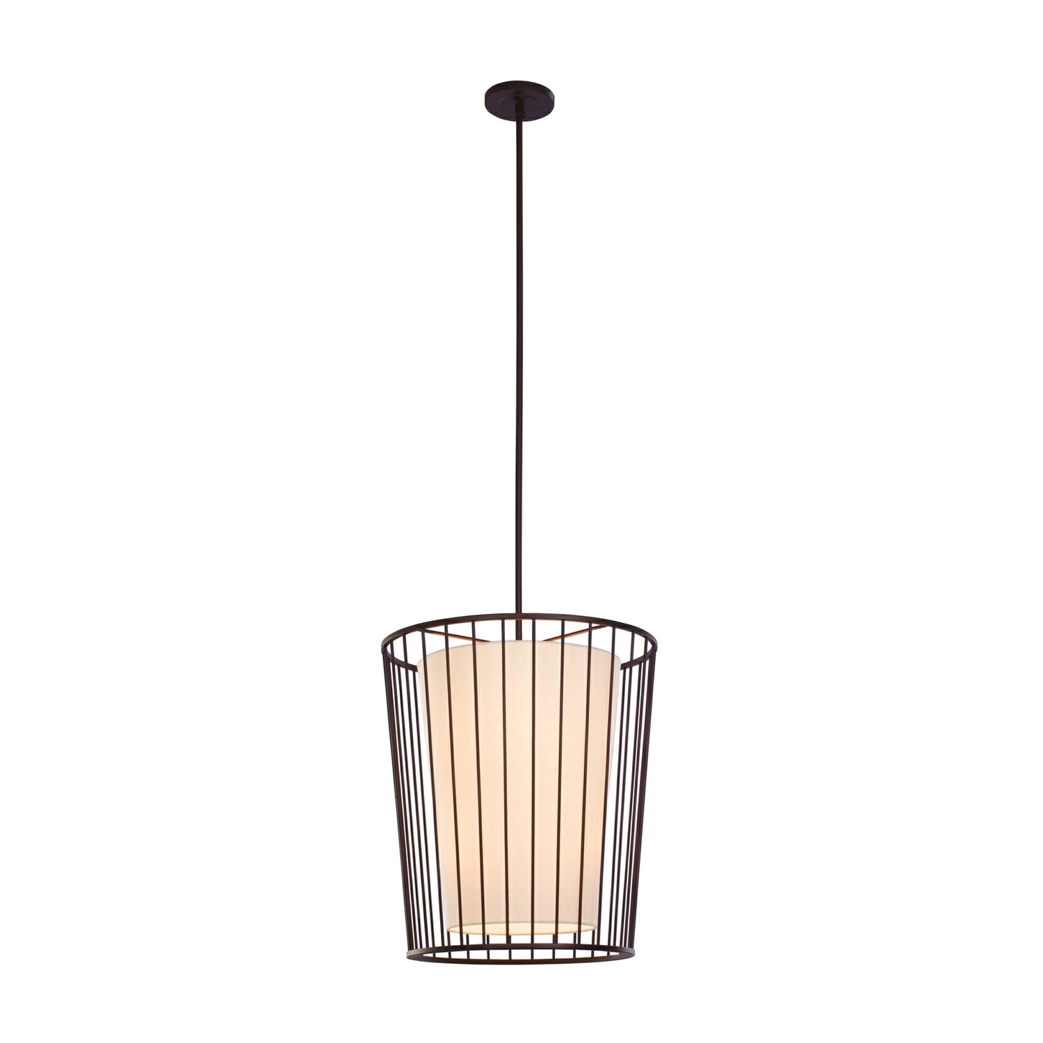 29'' Pacifica 6 Light Bronze Tiered Chandelier