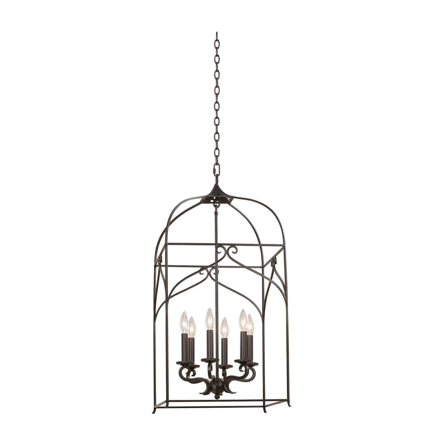 32'' Somers 6 Light Heirloom Bronze Pendant