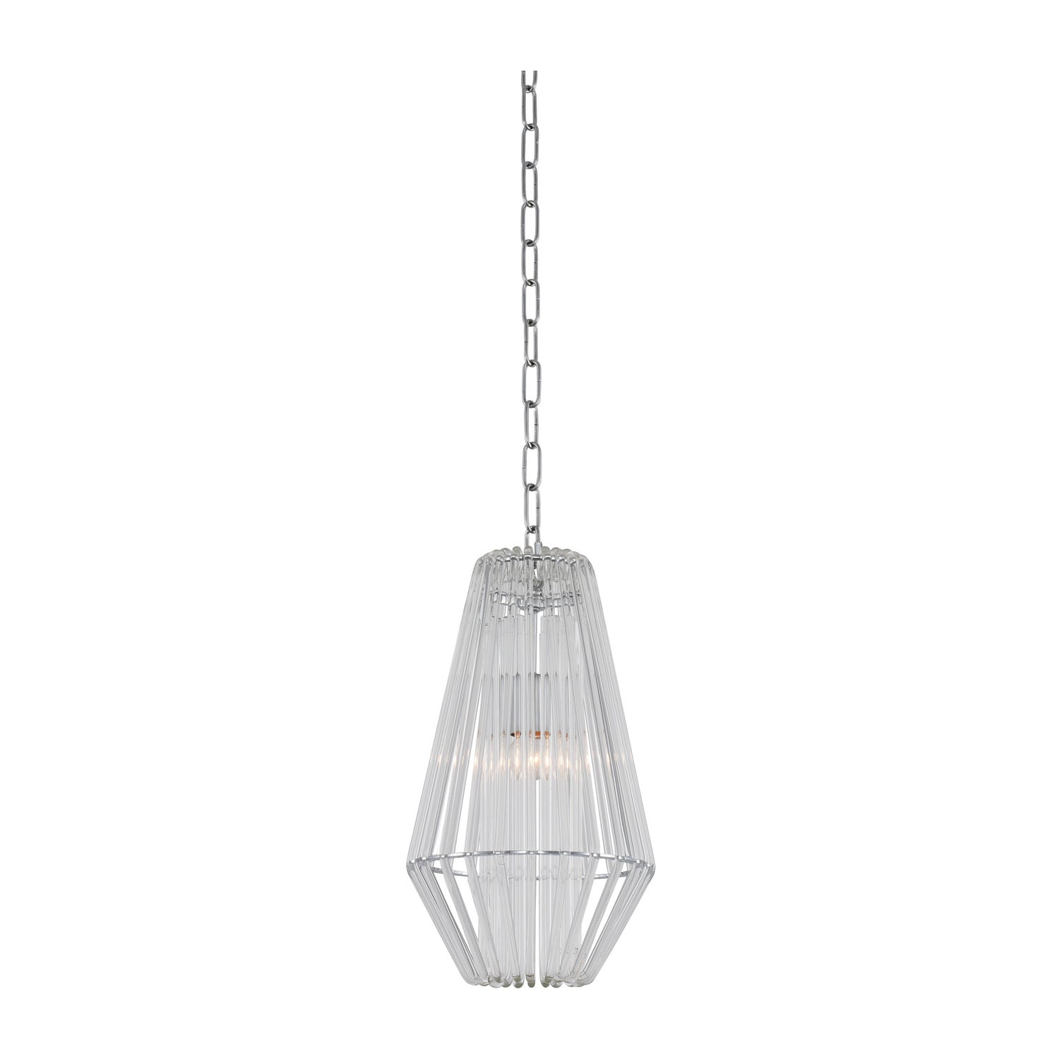 16'' Taza 1 Light Polished Chrome Pendant