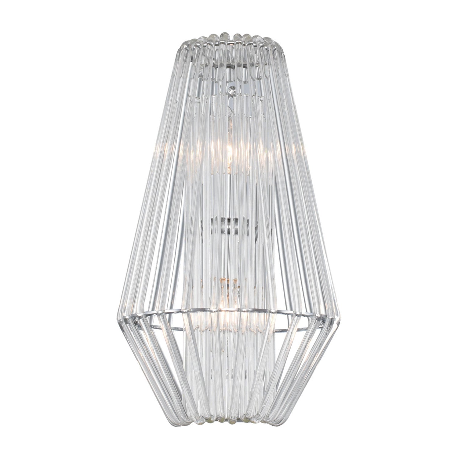 66'' Taza 2 Light Polished Chrome Wall Sconce