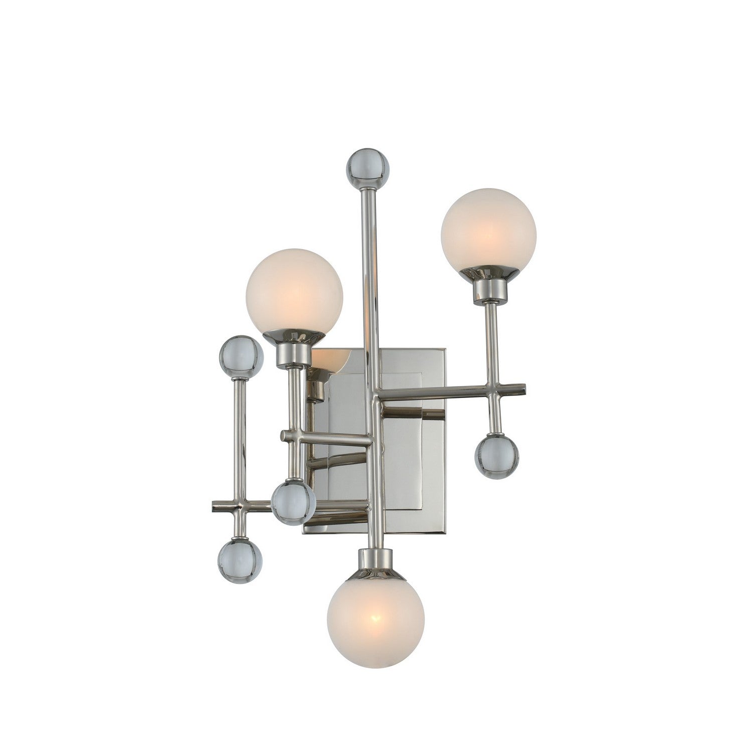 10'' Mercer 3 Light Polished Nickel Wall Sconce