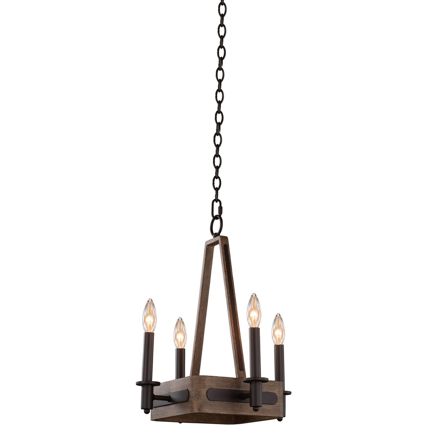 18'' Duluth 4 Light Satin Bronze Chandelier