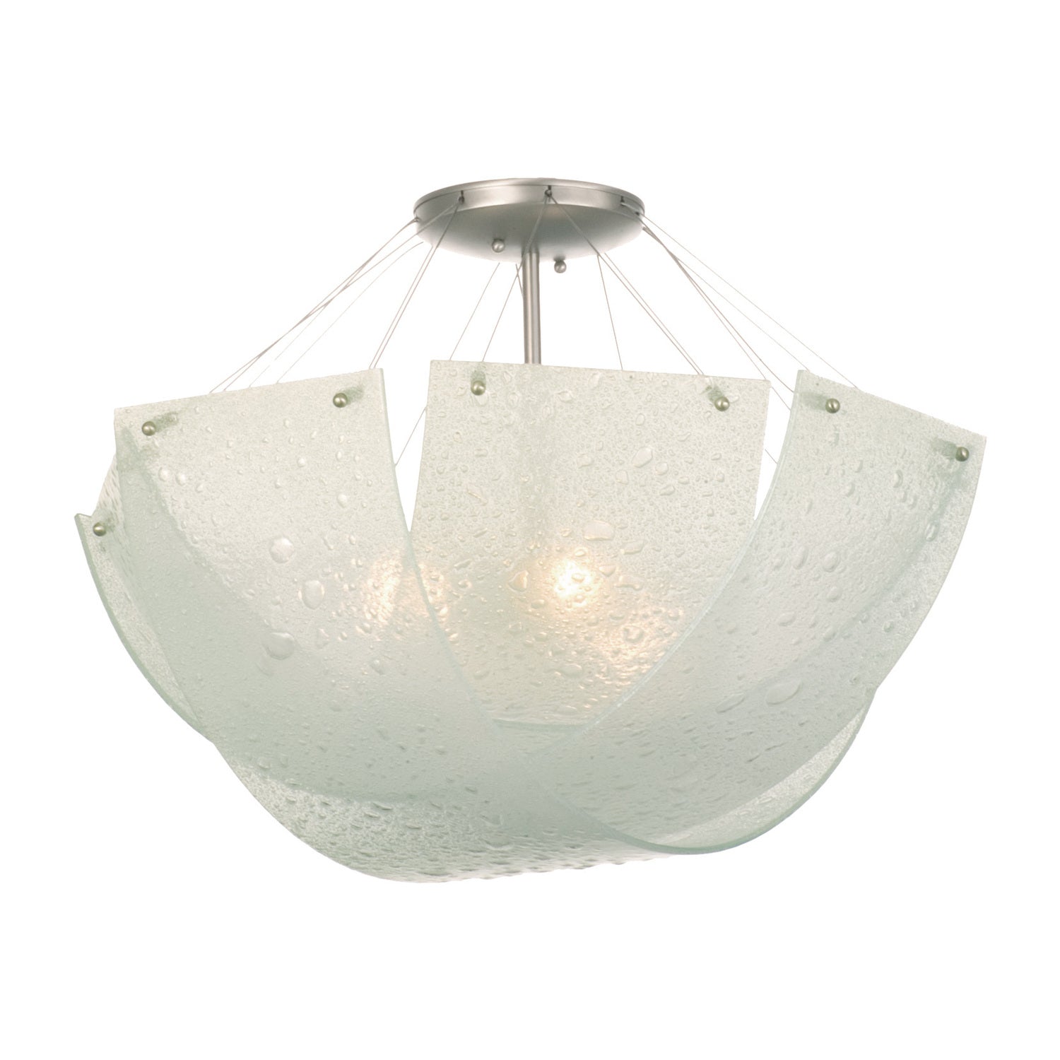 17.5'' Cirrus 3 Light Satin Nickel Semi-Flush Mount