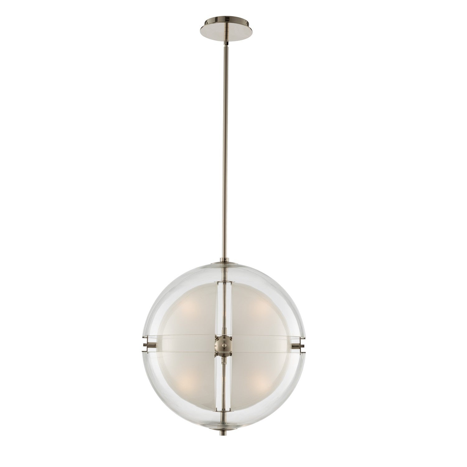 26'' Sussex 1 Light Polished Nickel Pendant