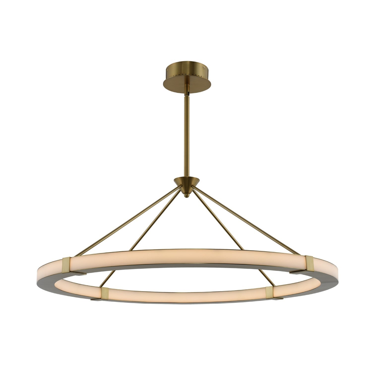 24'' Lavo 1 Light Winter Brass Chandelier