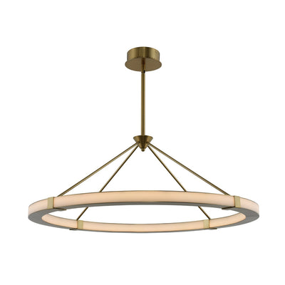 24'' Lavo 1 Light Winter Brass Chandelier
