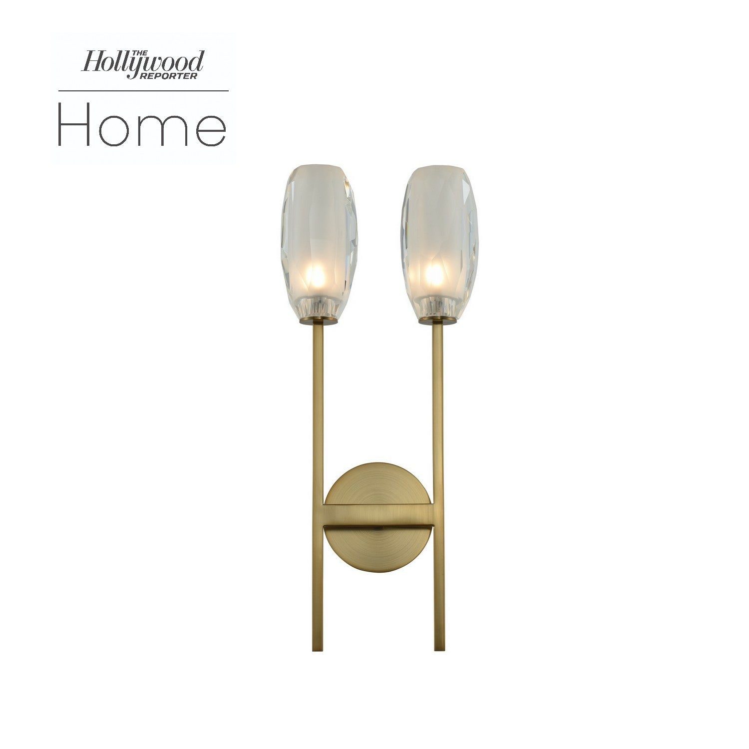 9'' June 2 Light Winter Brass Wall Sconce