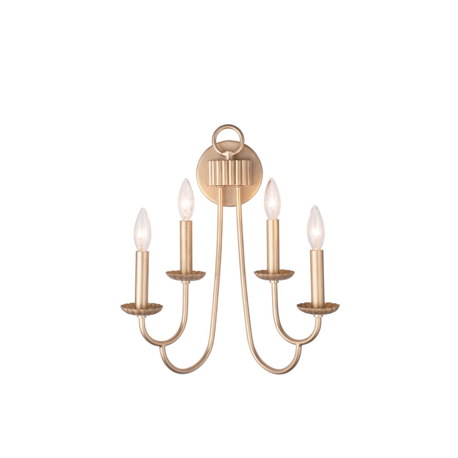 15'' Kiera 4 Light Modern Gold Wall Sconce