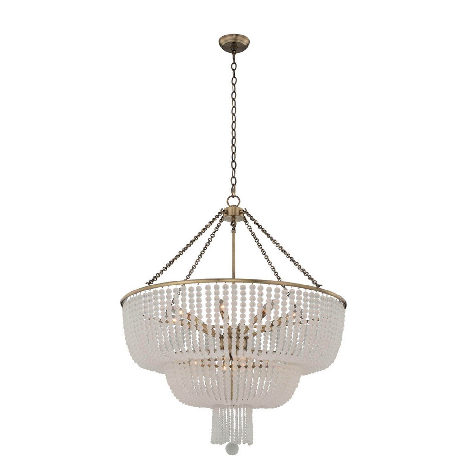 38'' Esperanza 12 Light Brushed Champagne Gold Chandelier