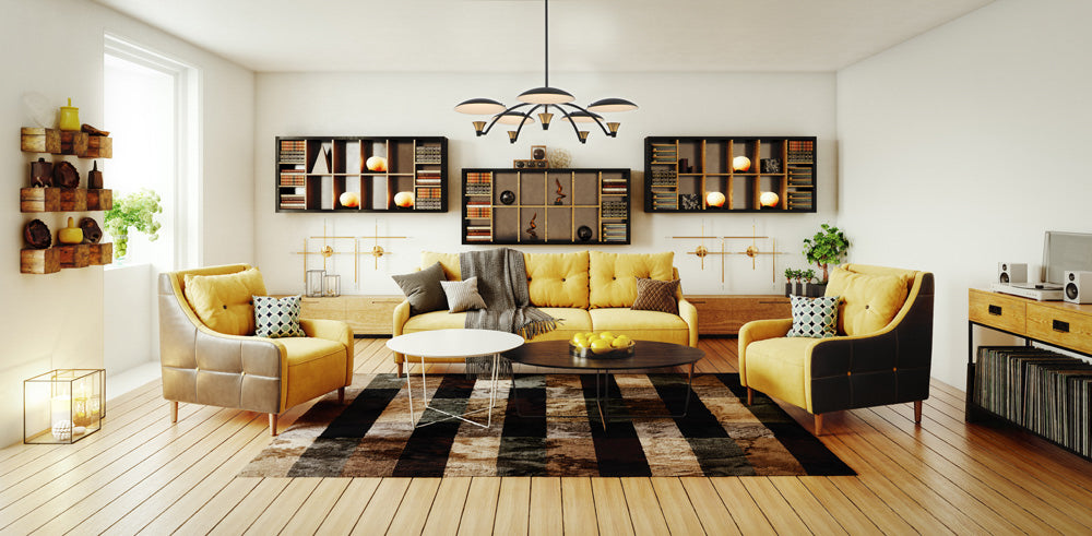 16'' Redding 5 Light Matte Black w/ Winter Brass Chandelier