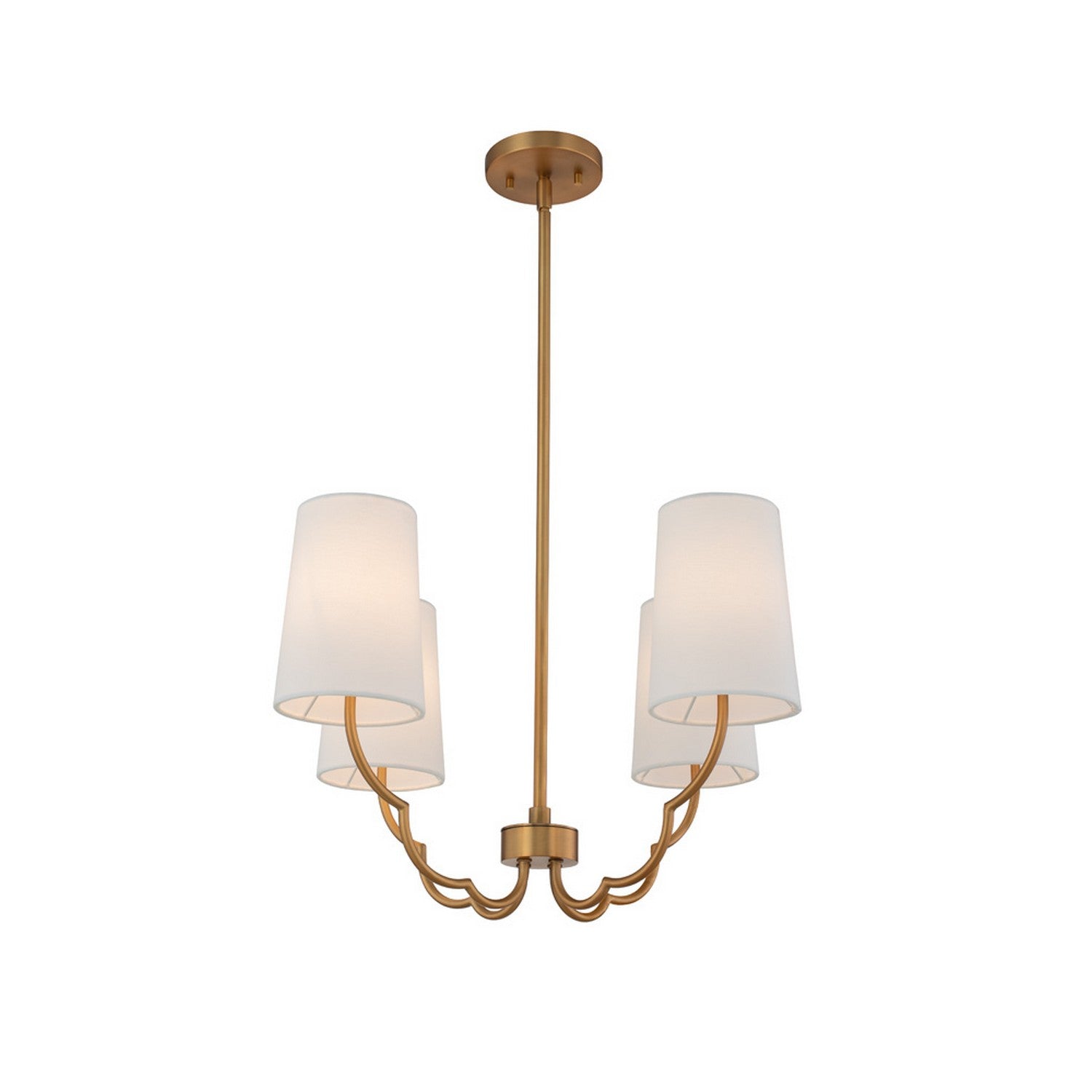 18'' Sophia 4 Light New Brass Chandelier