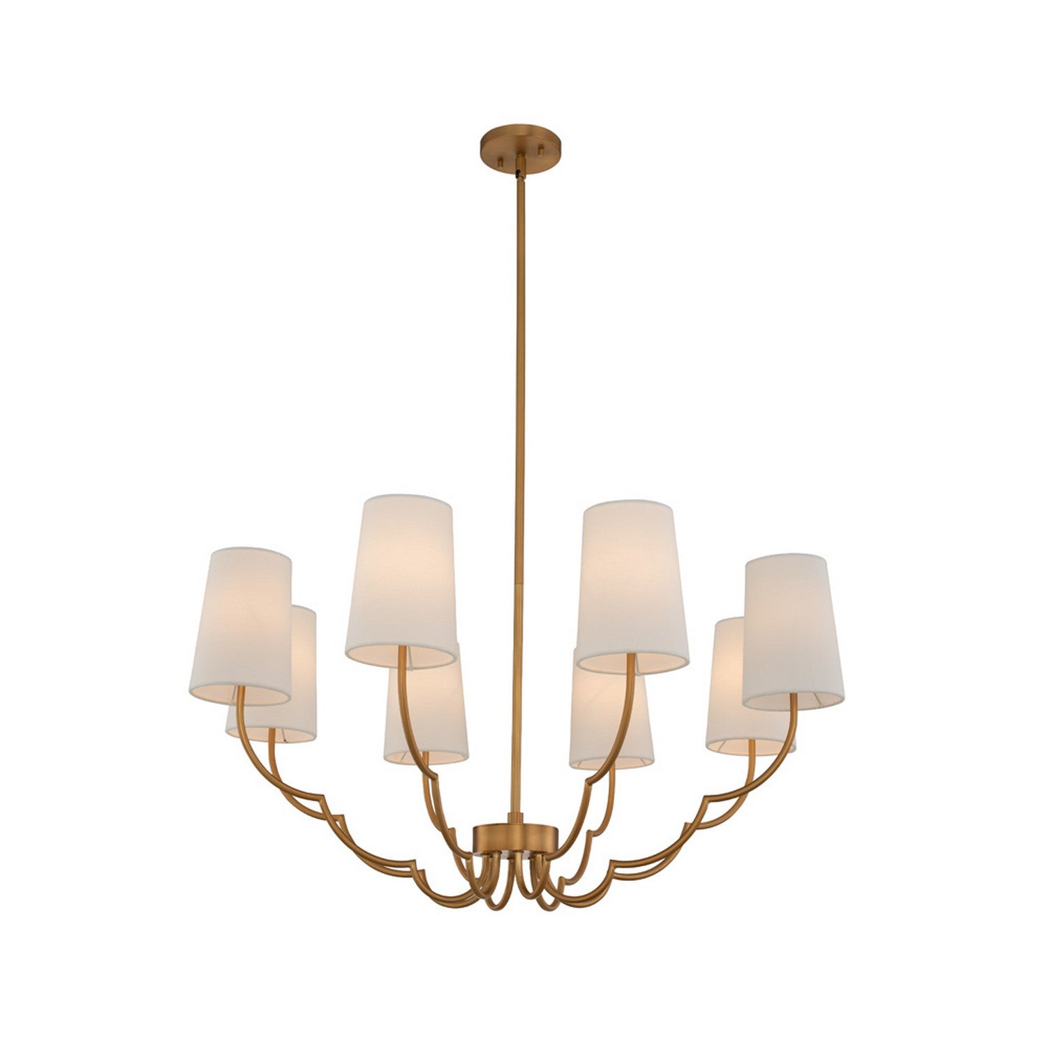20'' Sophia 8 Light New Brass Chandelier