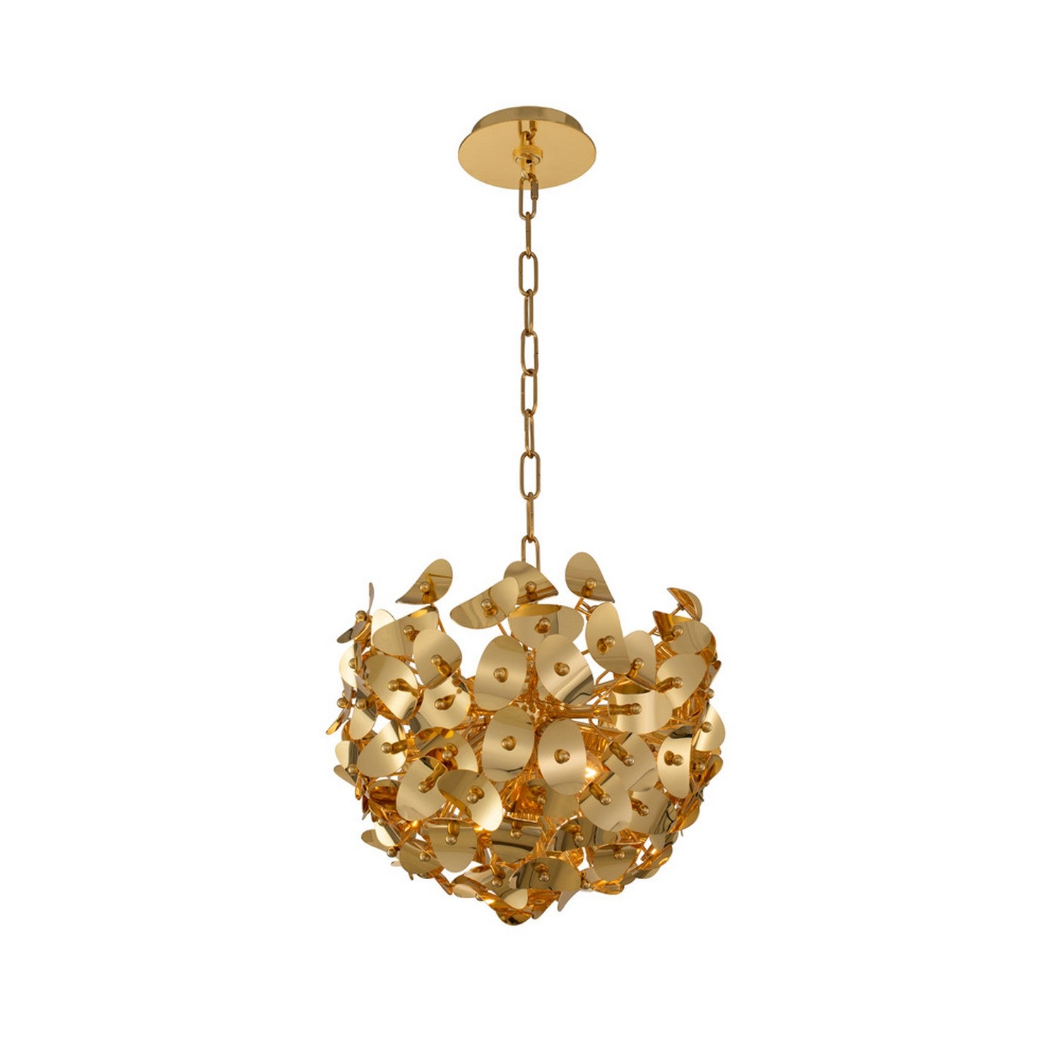 12'' Aster 1 Light Gold Multi-Pendant