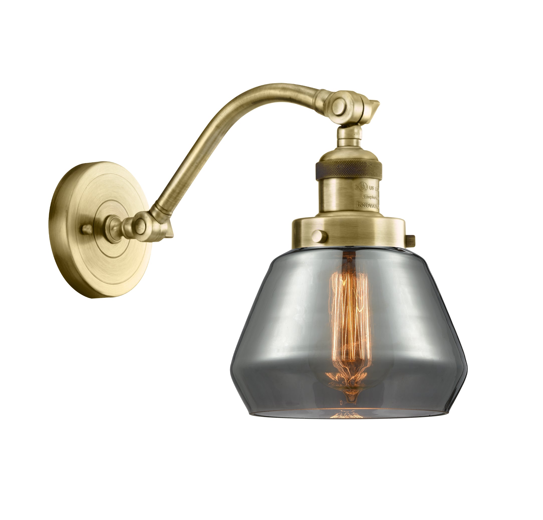 Franklin Restoration Sconce Cast Brass Glass