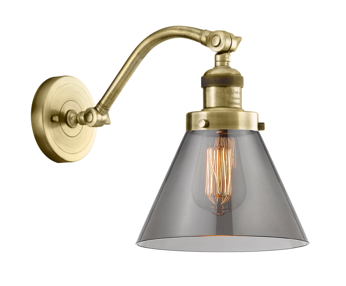 Cone 8-Inch 1-Light Sconce with LED Bulb 11.5-Inch High