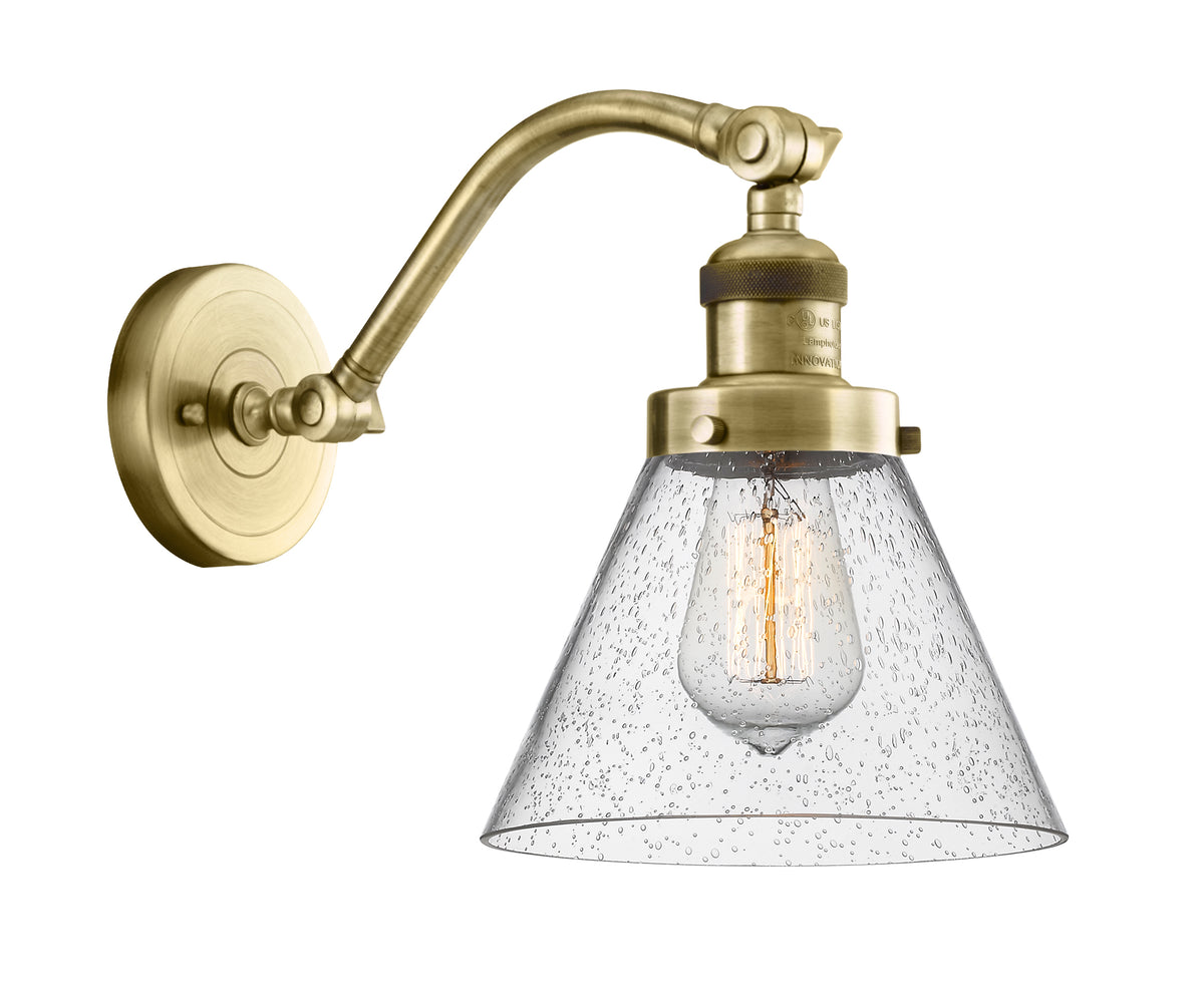 Cone 8-Inch 1-Light Sconce with LED Bulb 11.5-Inch High