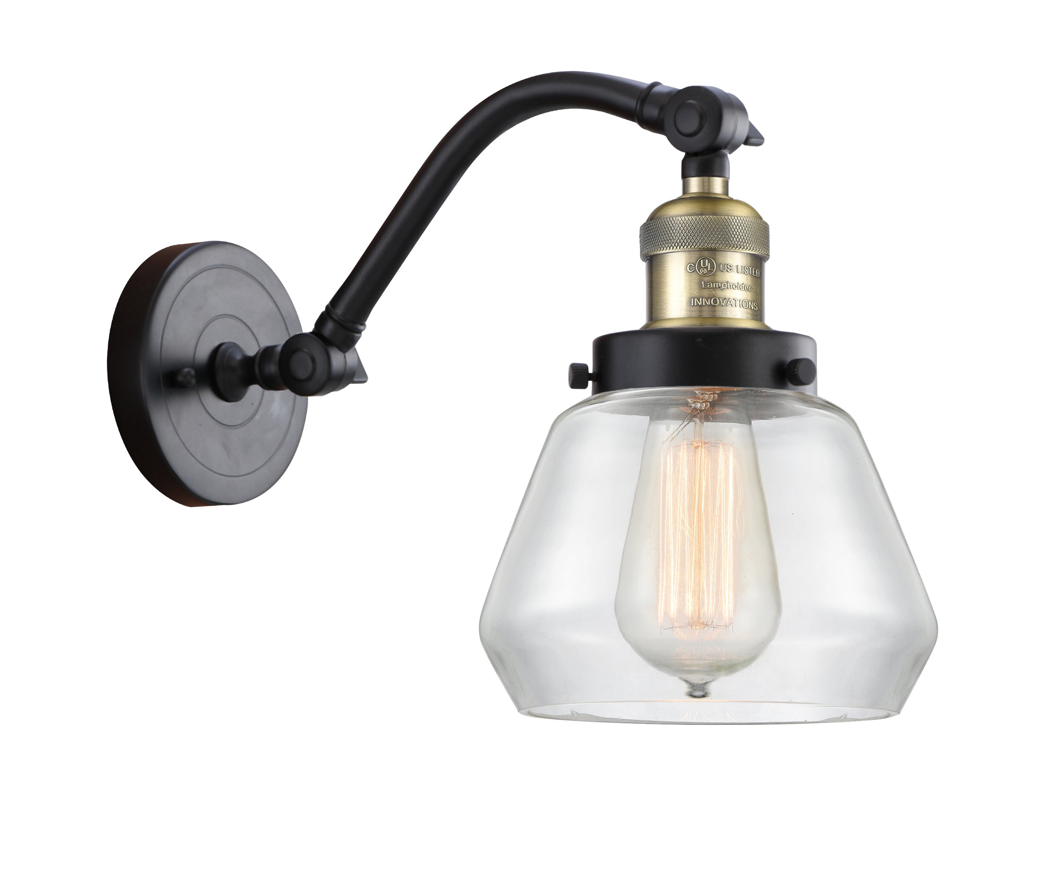 Franklin Restoration Sconce Cast Brass Glass