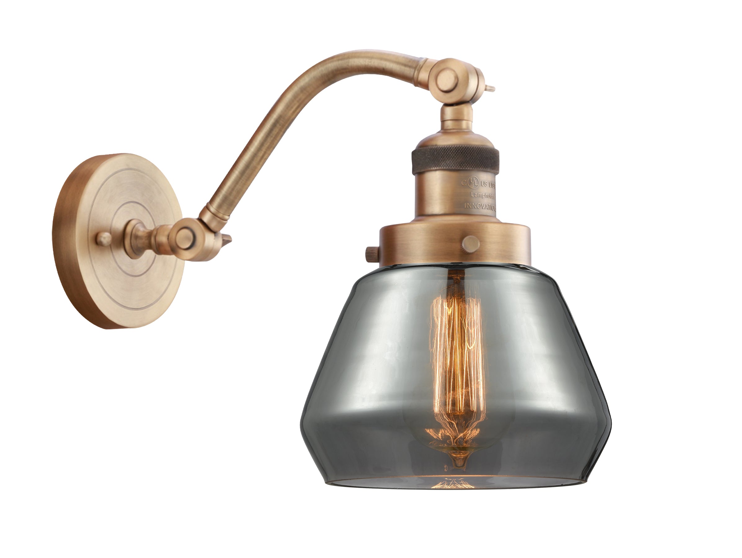 Franklin Restoration Sconce Cast Brass Glass