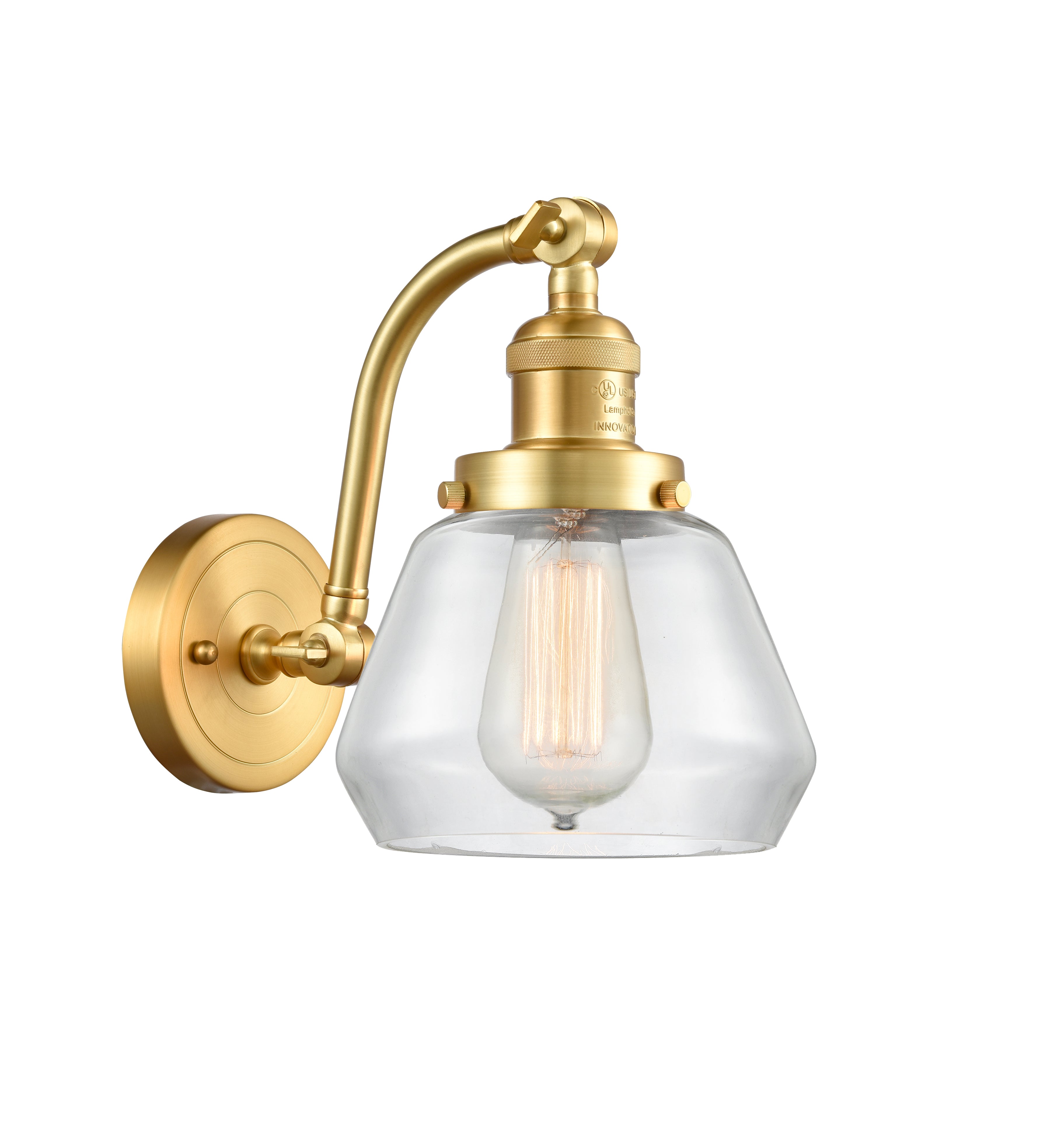 Franklin Restoration Sconce Cast Brass Glass
