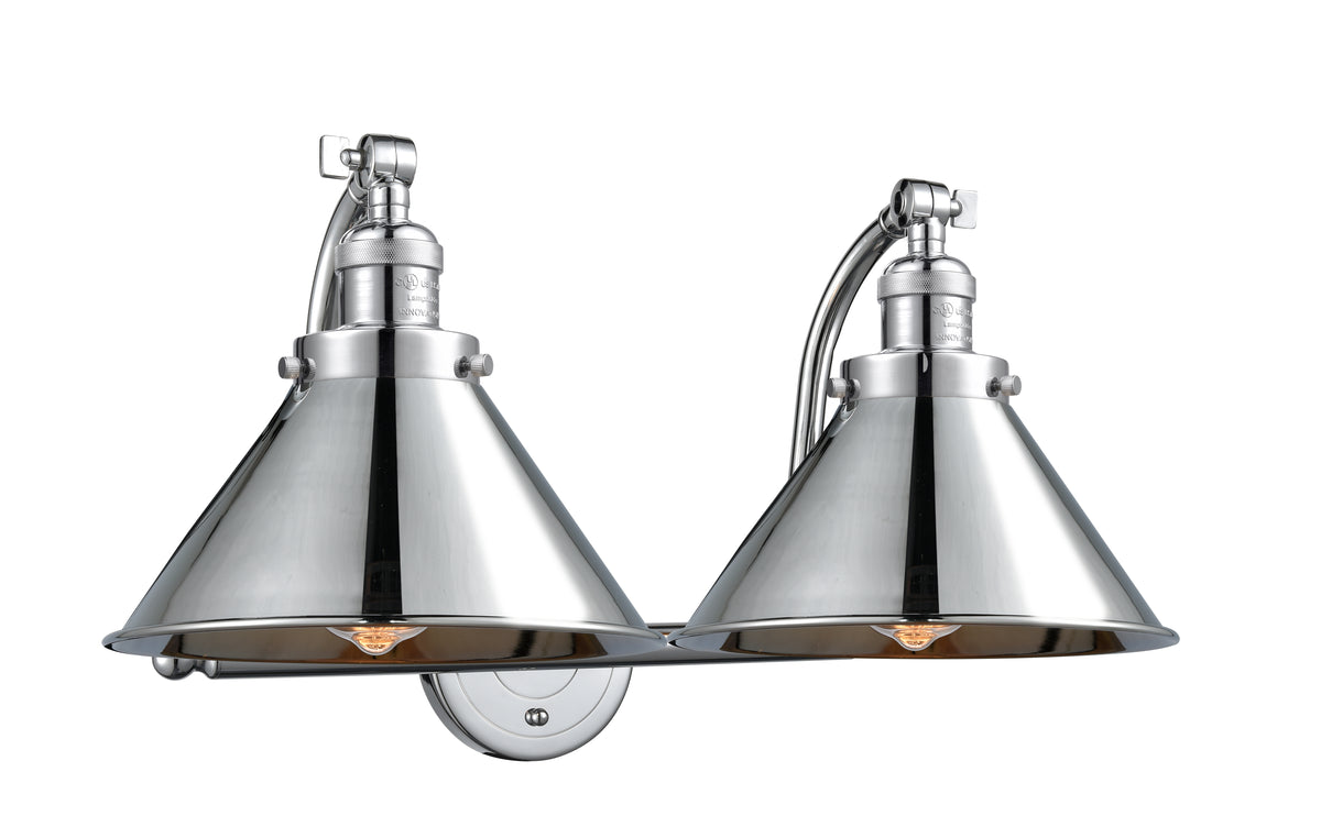 Briarcliff 18-Inch 2-Light Bath Vanity Light with LED Bulbs