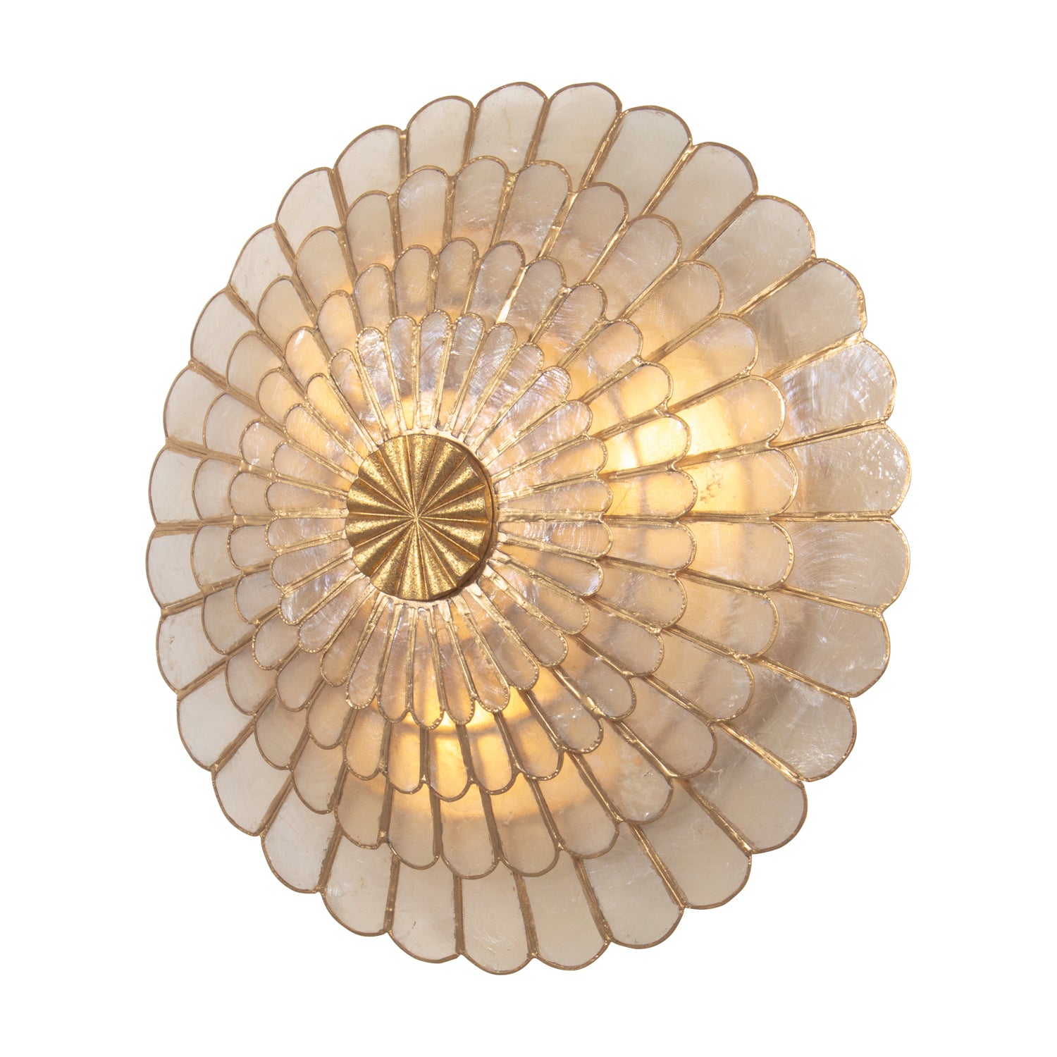 14'' Samal 3 Light Oxidized Gold Leaf Wall Sconce