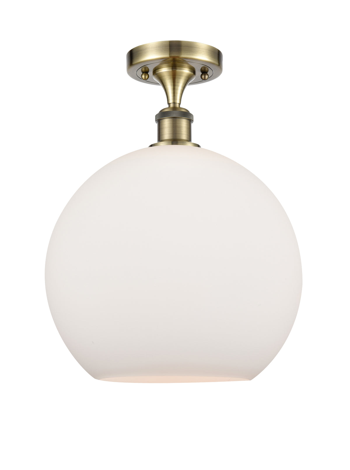 Athens 12-Inch 1-Light Semi-Flush Mount with LED Bulb