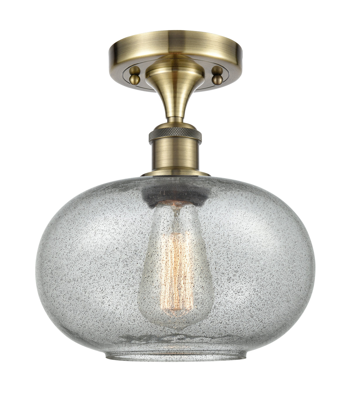 Gorham 10-Inch 1-Light Semi-Flush Mount 10.25-Inch High
