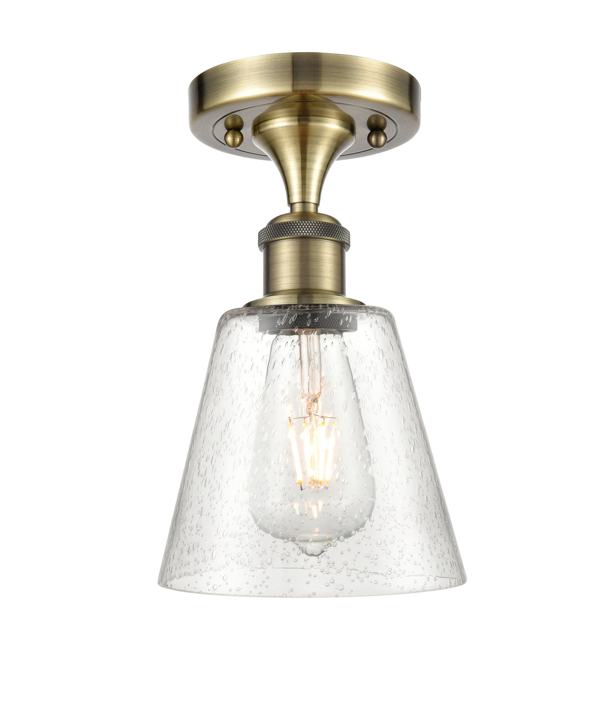 Caton 5-Inch 1-Light Semi-Flush Mount