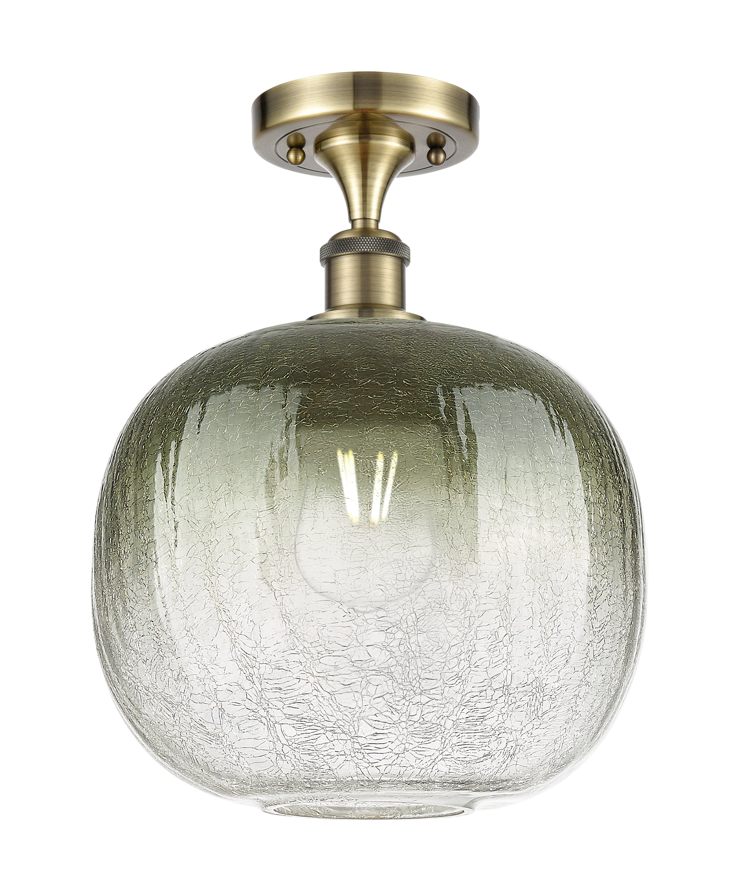 Ballston Semi-Flush Mount Satin Nickel