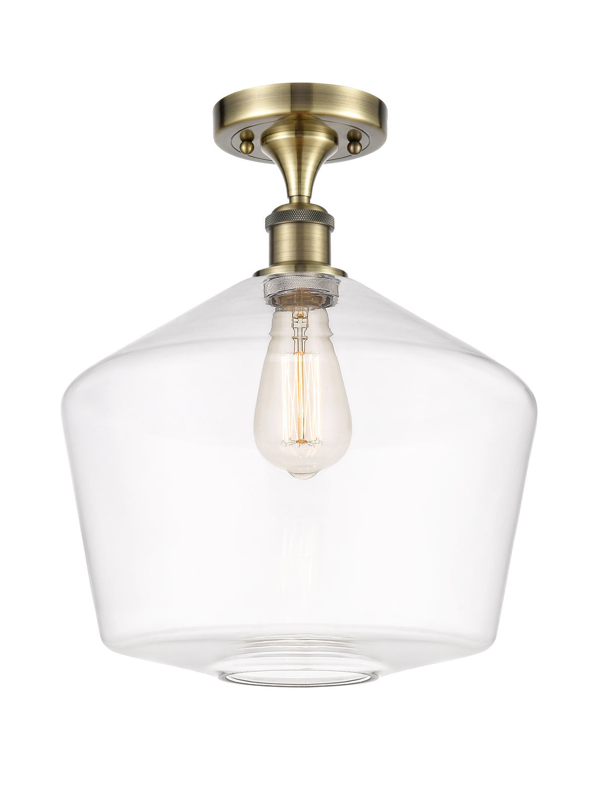 Cindyrella 12-Inch 1-Light Semi-Flush Mount with LED Bulb