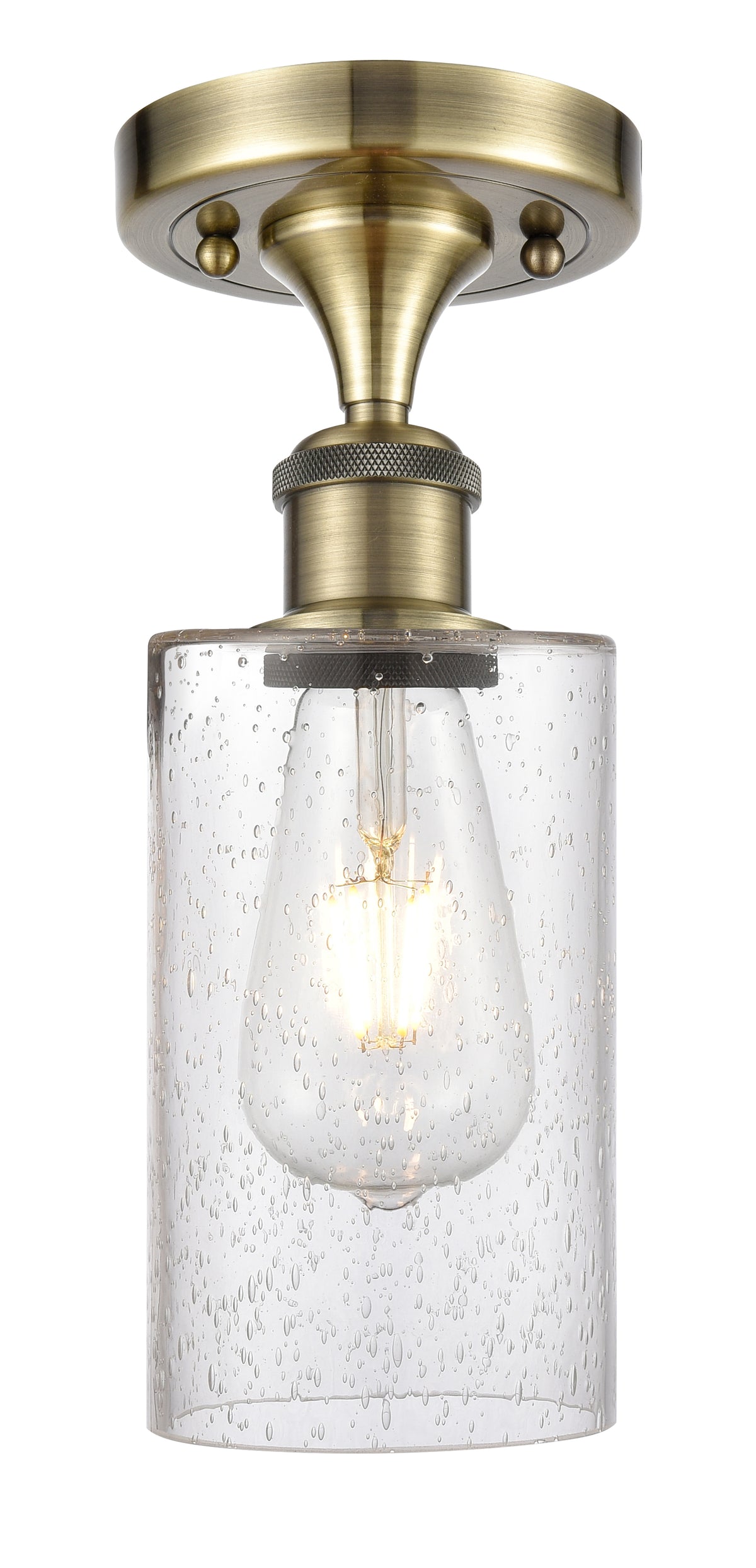 Clymer 4-Inch 1-Light Semi-Flush Mount 10.125-Inch High
