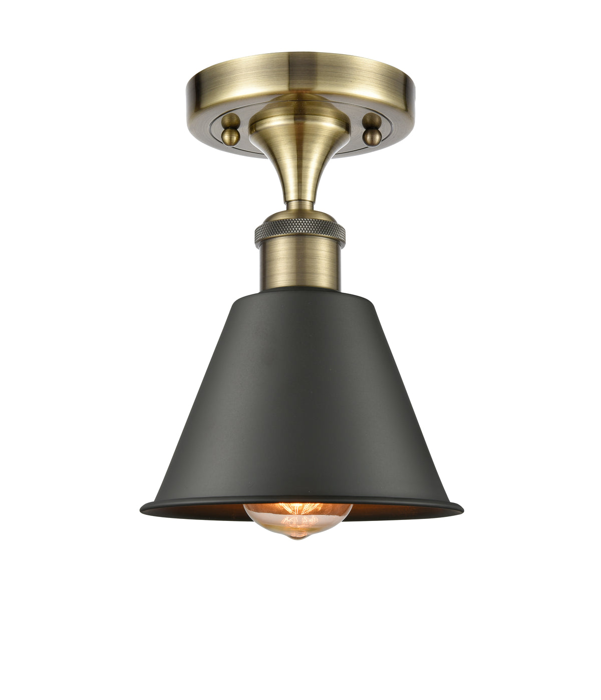 Smithfield 7-Inch 1-Light Semi-Flush Mount