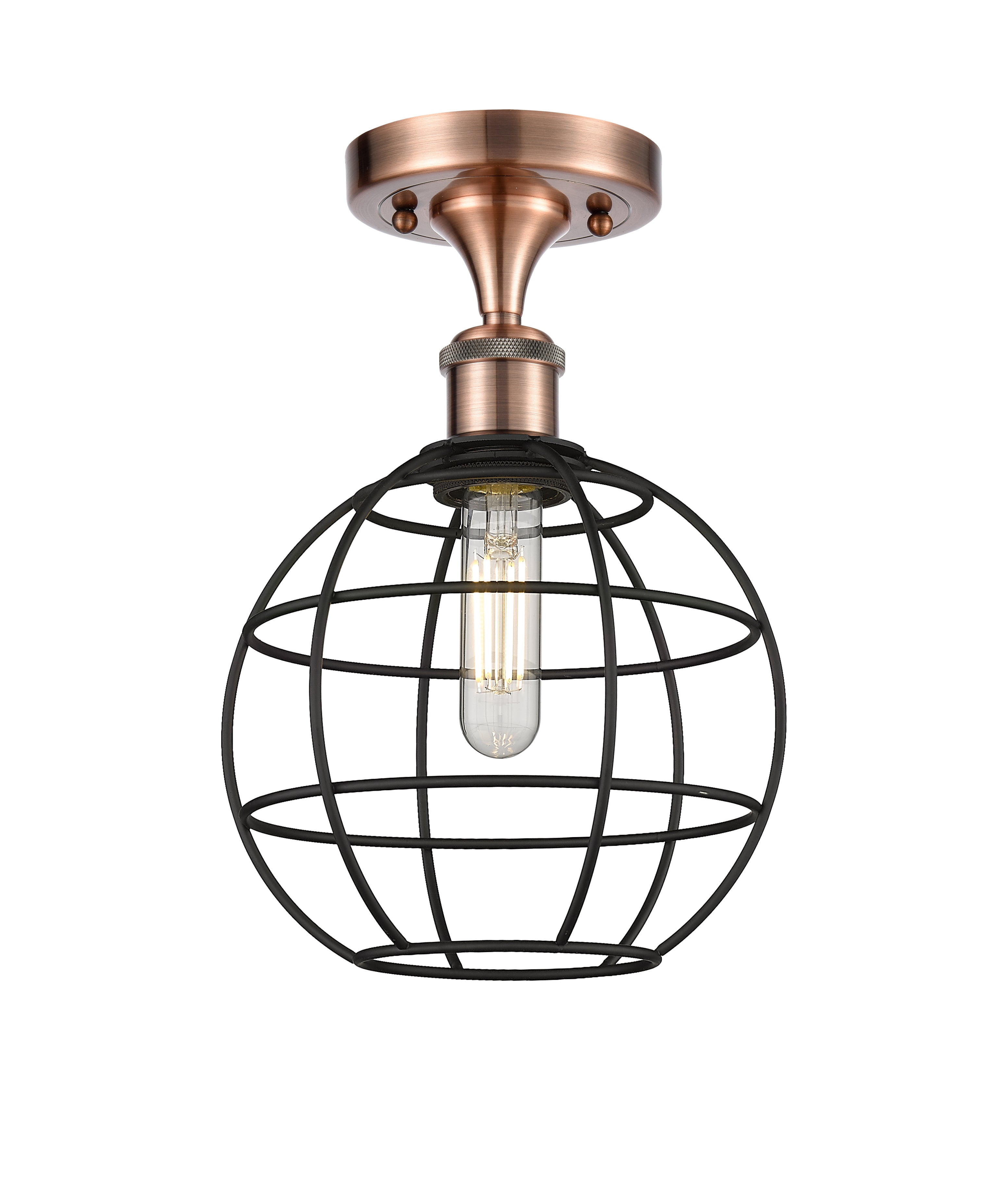 Ballston Semi-Flush Mount Brushed Satin Nickel