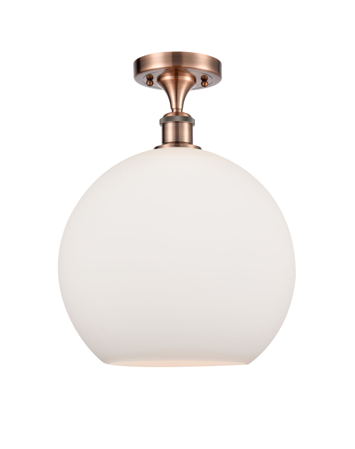 Athens 12-Inch 1-Light Semi-Flush Mount with LED Bulb