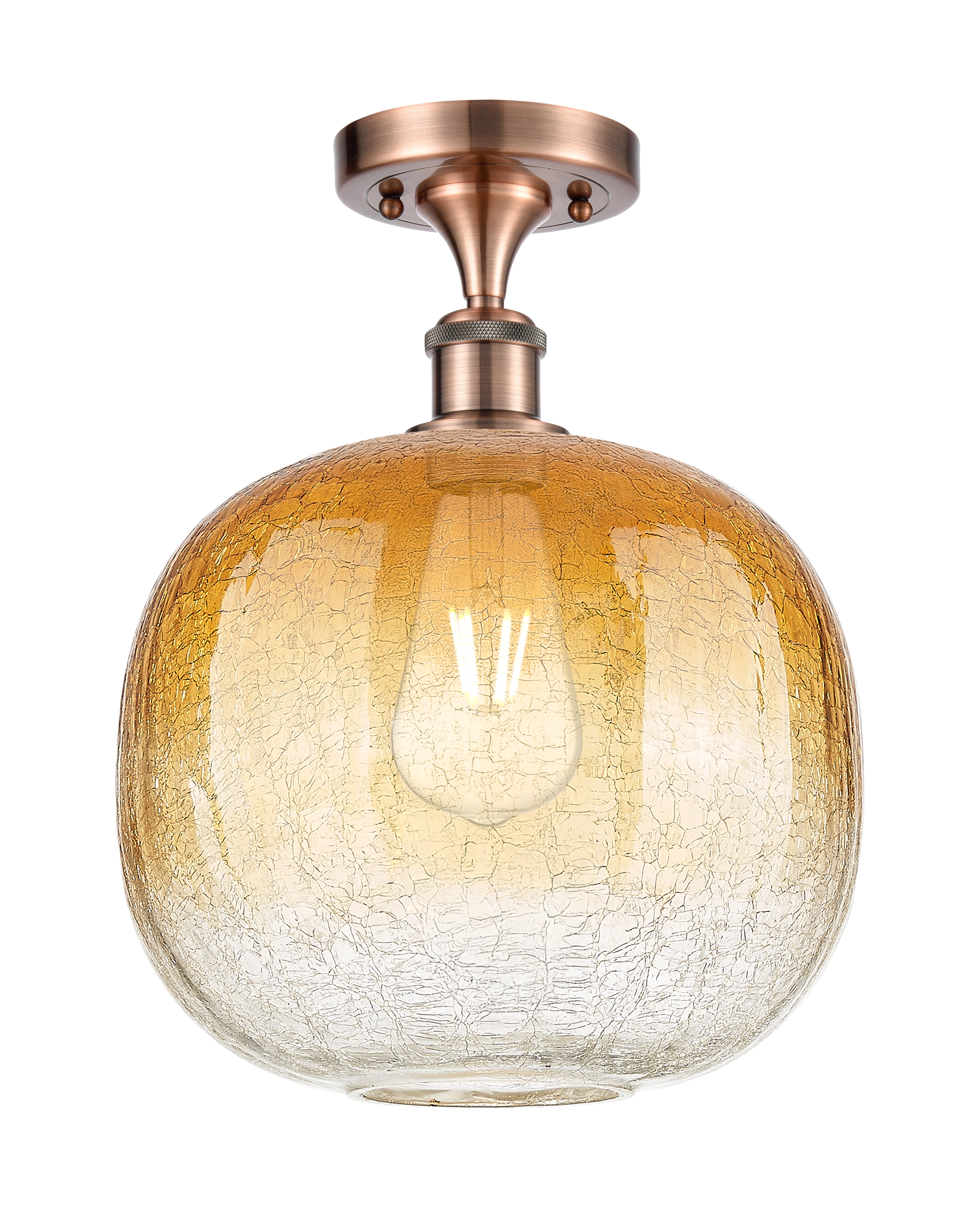 Ballston Semi-Flush Mount Satin Nickel