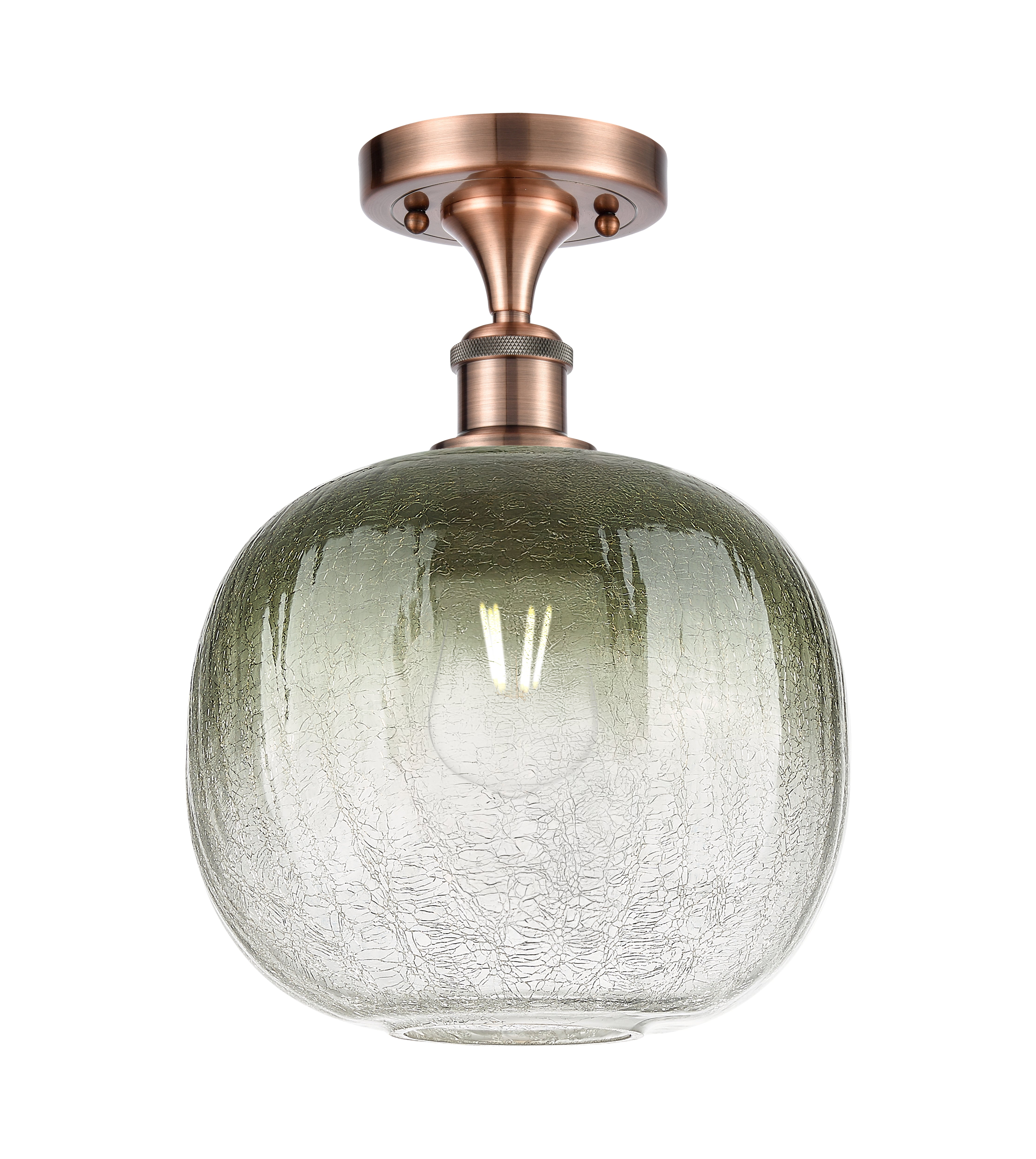 Ballston Semi-Flush Mount Satin Nickel