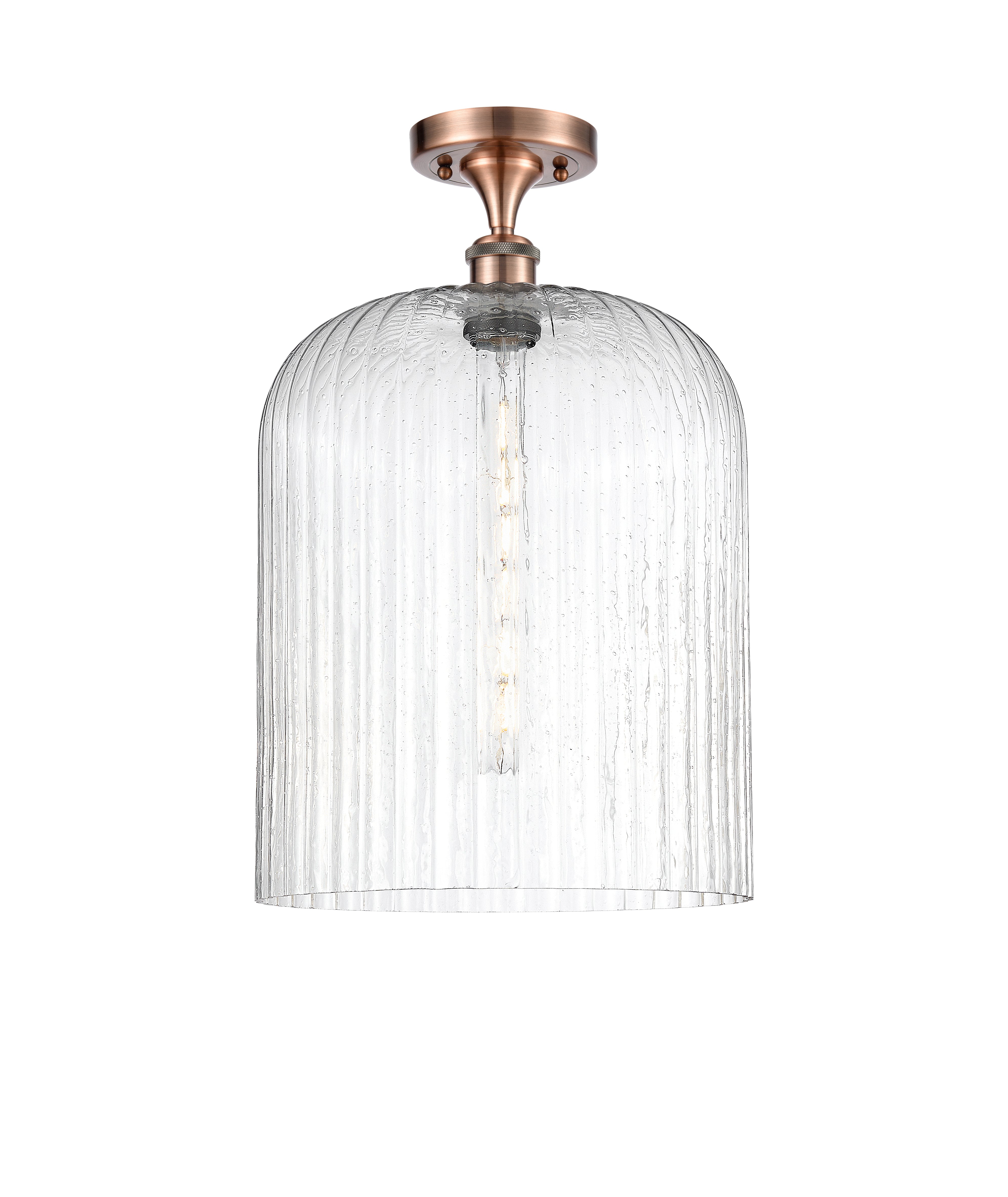 Ballston Semi-Flush Mount White Chrome