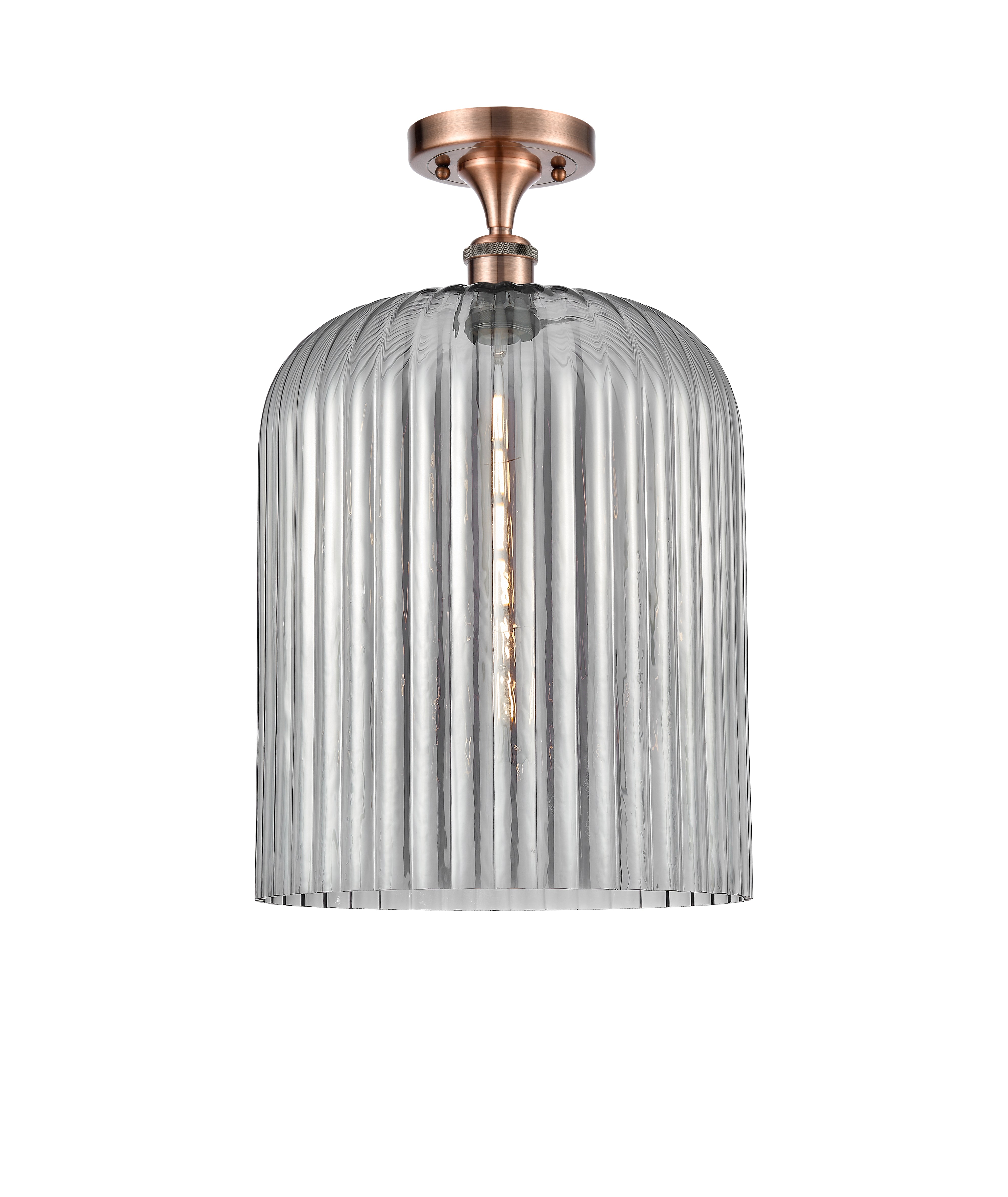 Ballston Semi-Flush Mount White Chrome