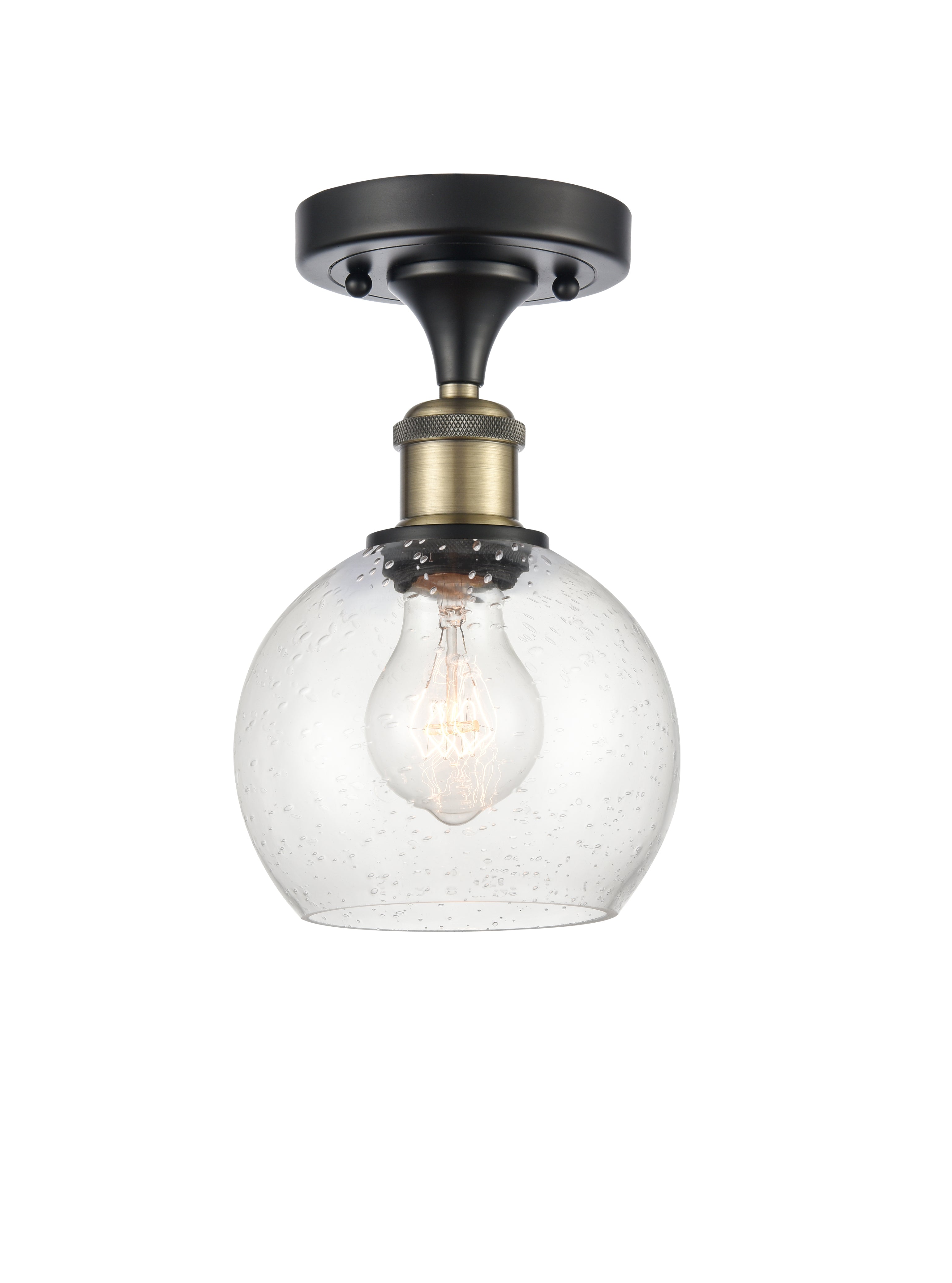 Ballston Semi-Flush Mount White Chrome