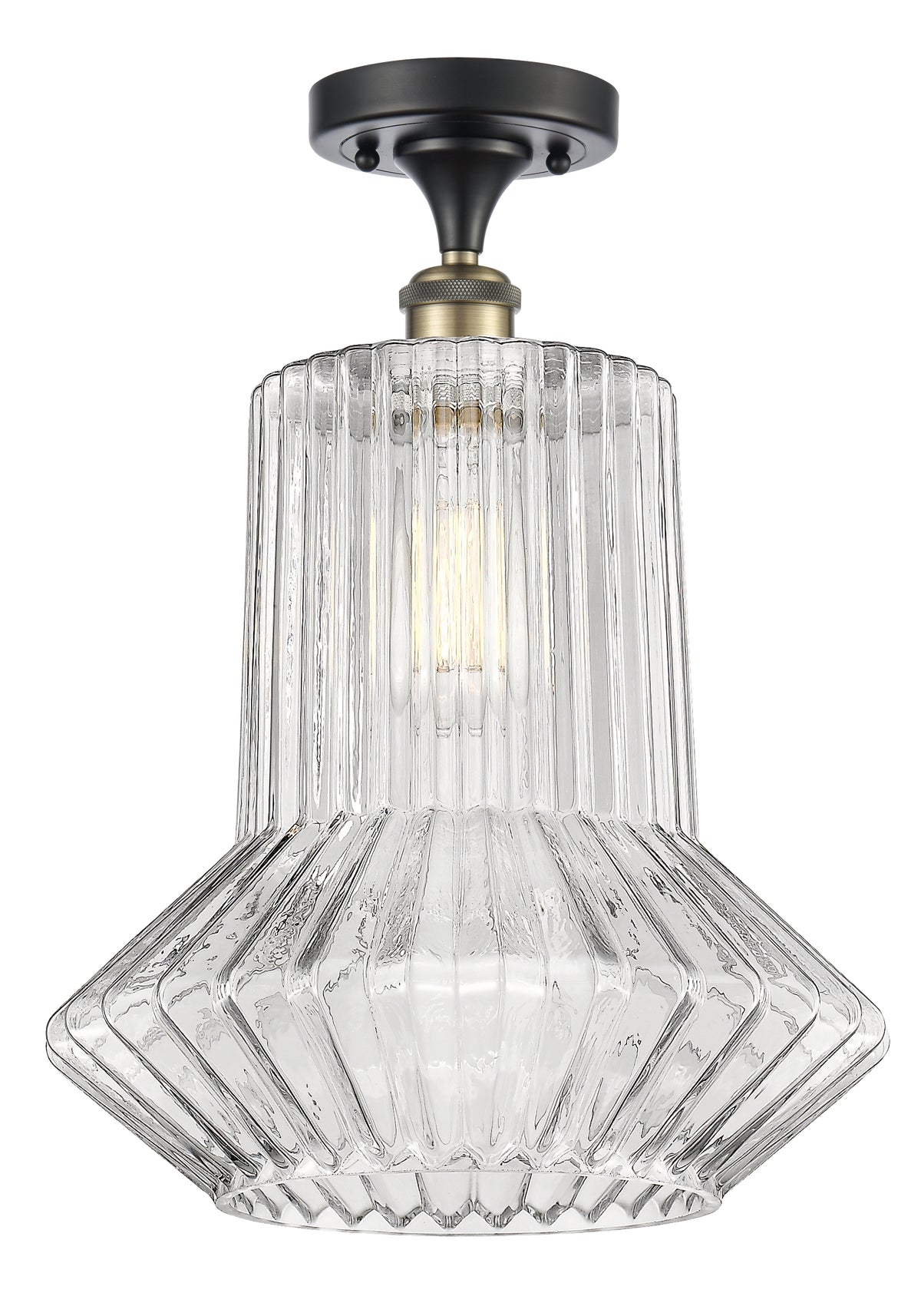 Springwater 12-Inch 1-Light Semi-Flush Mount with LED Bulb