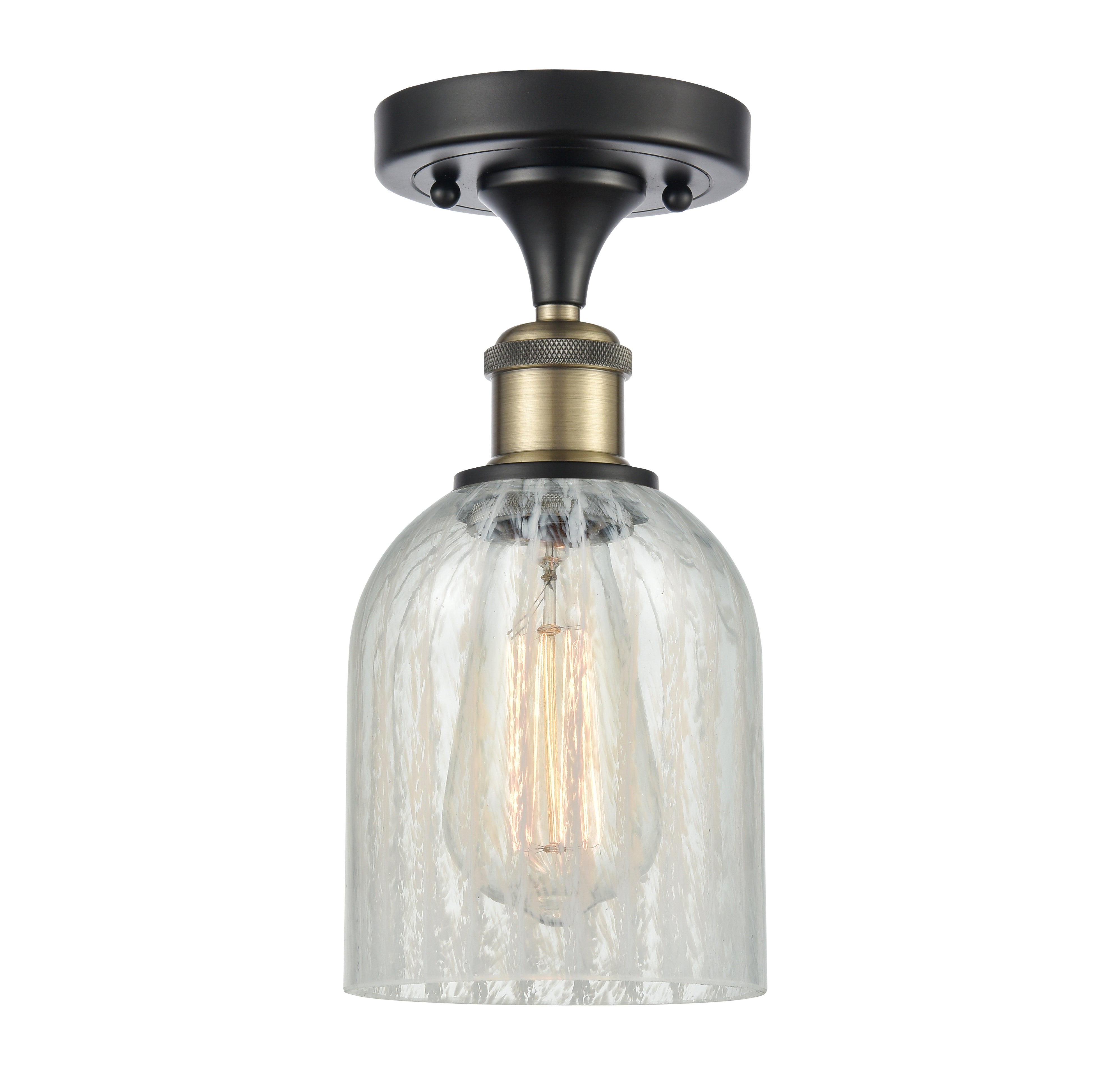 Ballston Semi-Flush Mount | Handcrafted Glass Shade