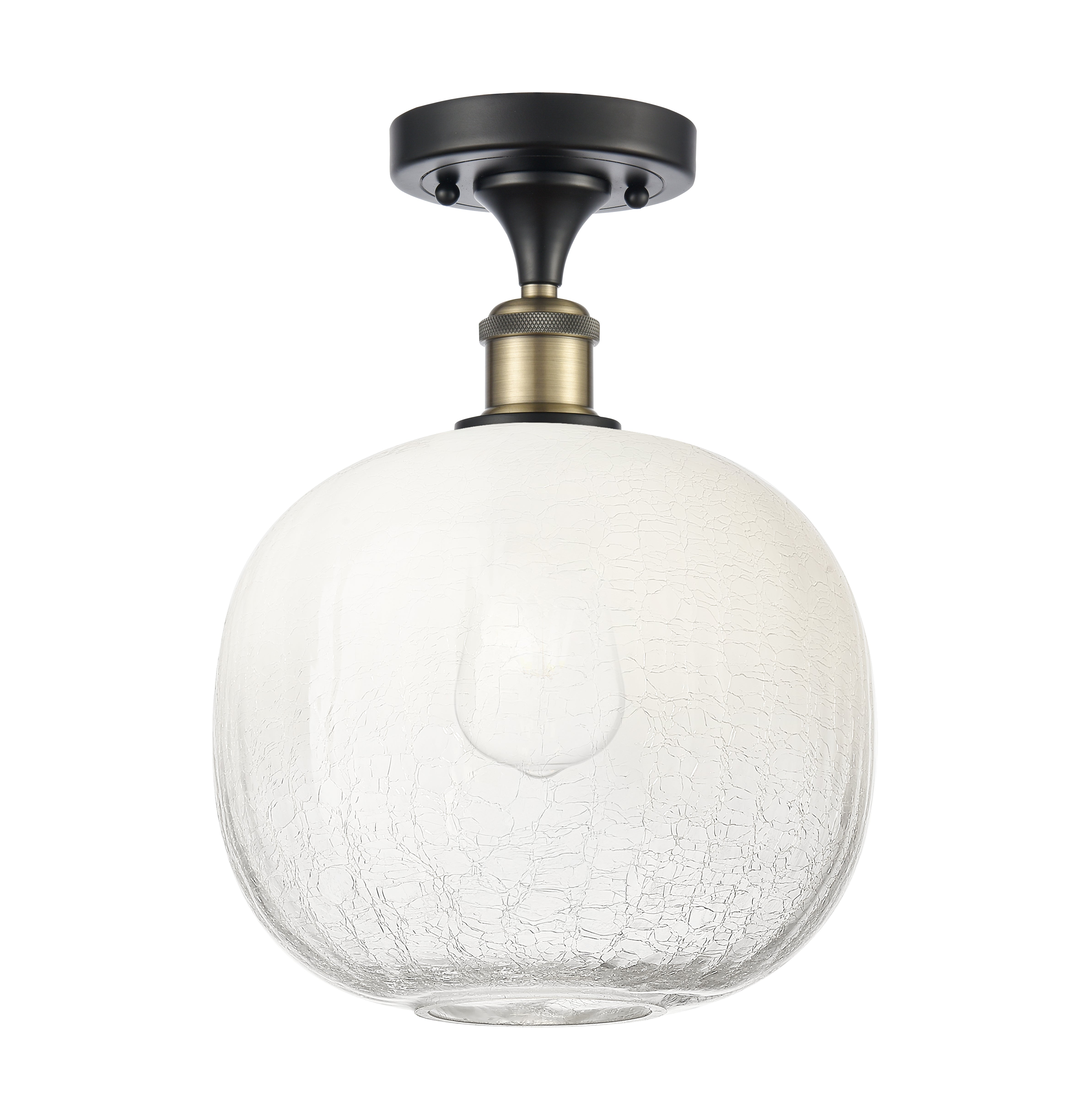 Ballston Semi-Flush Mount Satin Nickel