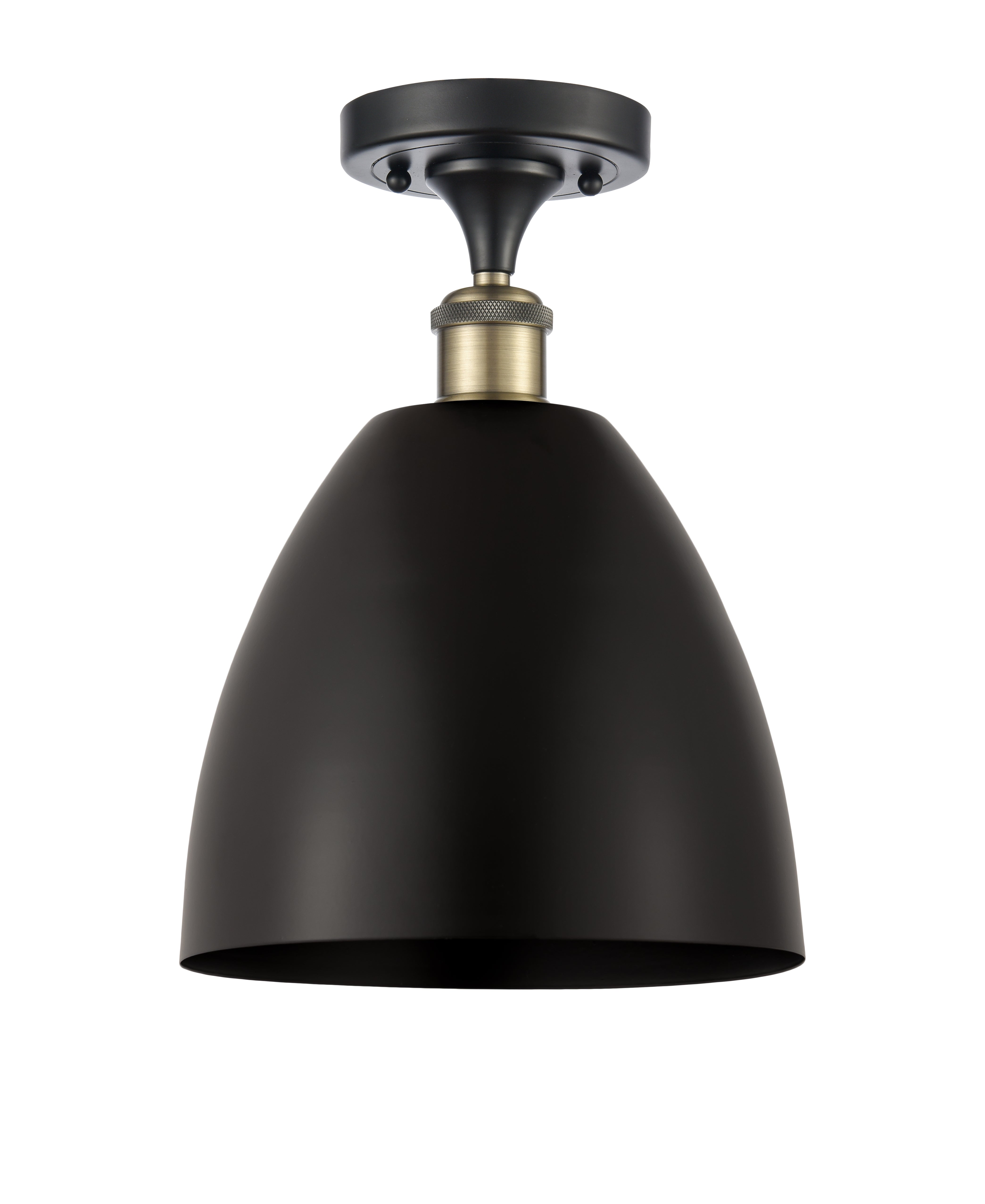 Ballston Semi-Flush Mount Cast Brass Chrome