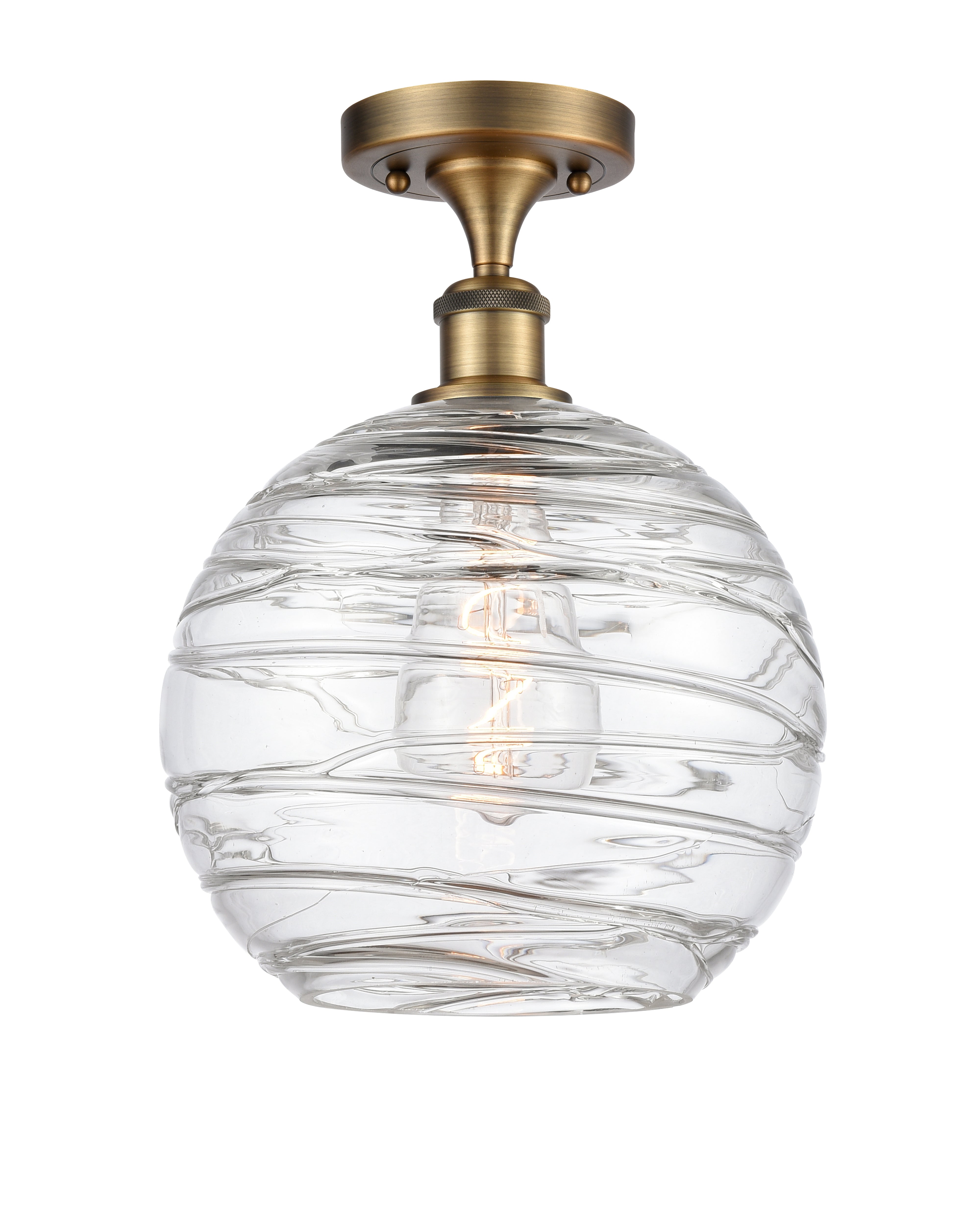 Ballston Semi-Flush Mount White Finish