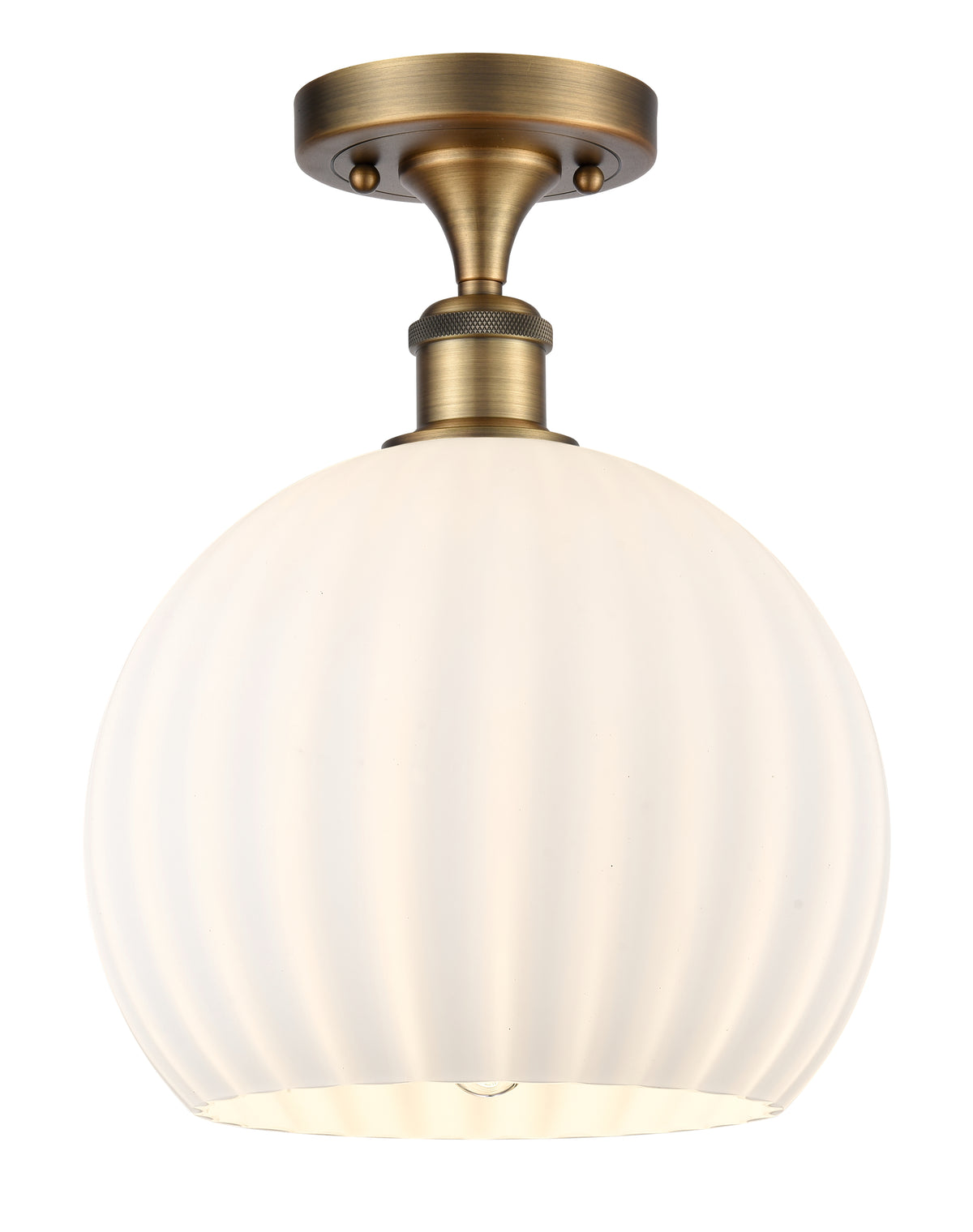 10-Inch 1-Light Semi-Flush Mount 13-Inch High