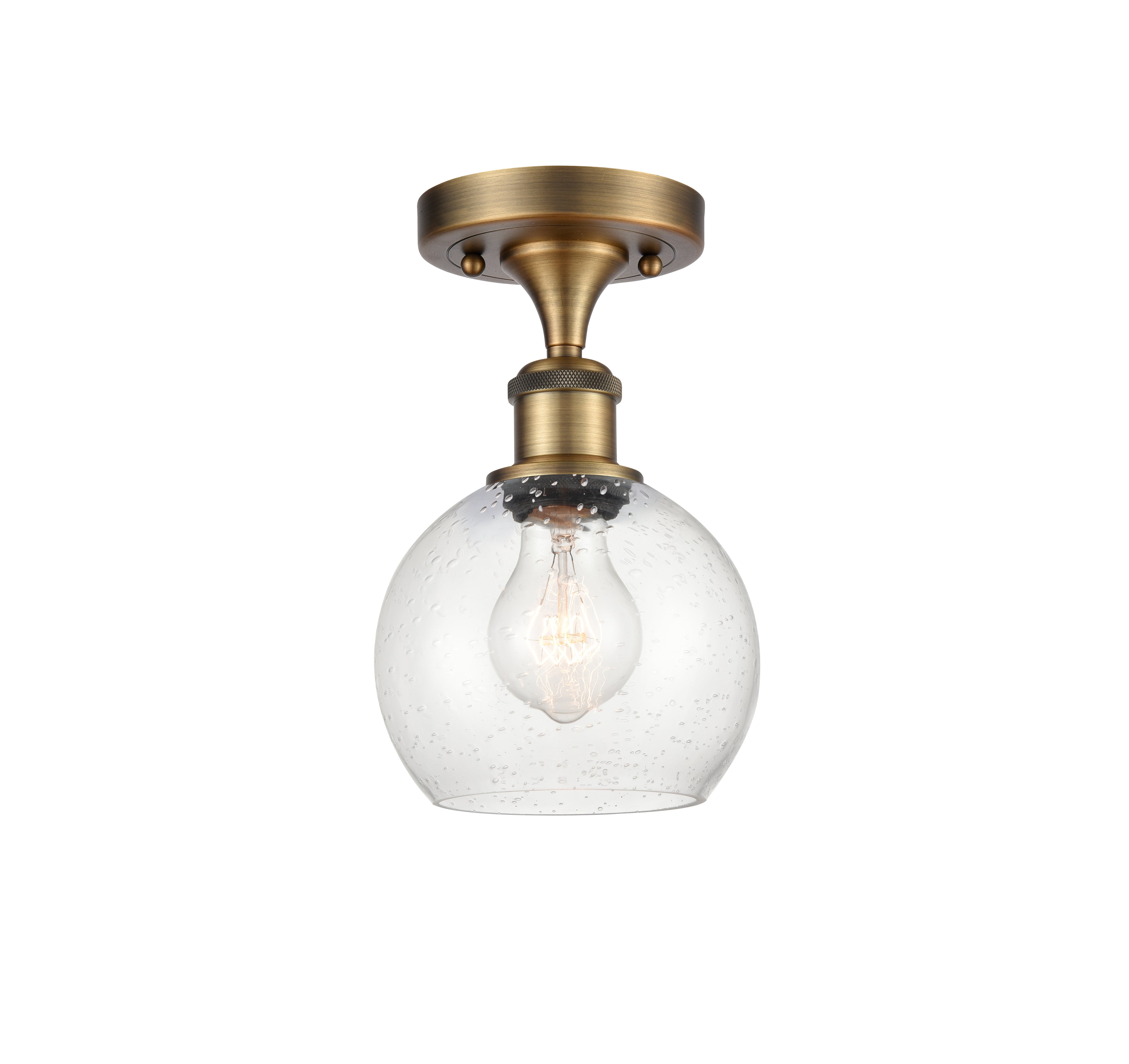 Ballston Semi-Flush Mount White Chrome