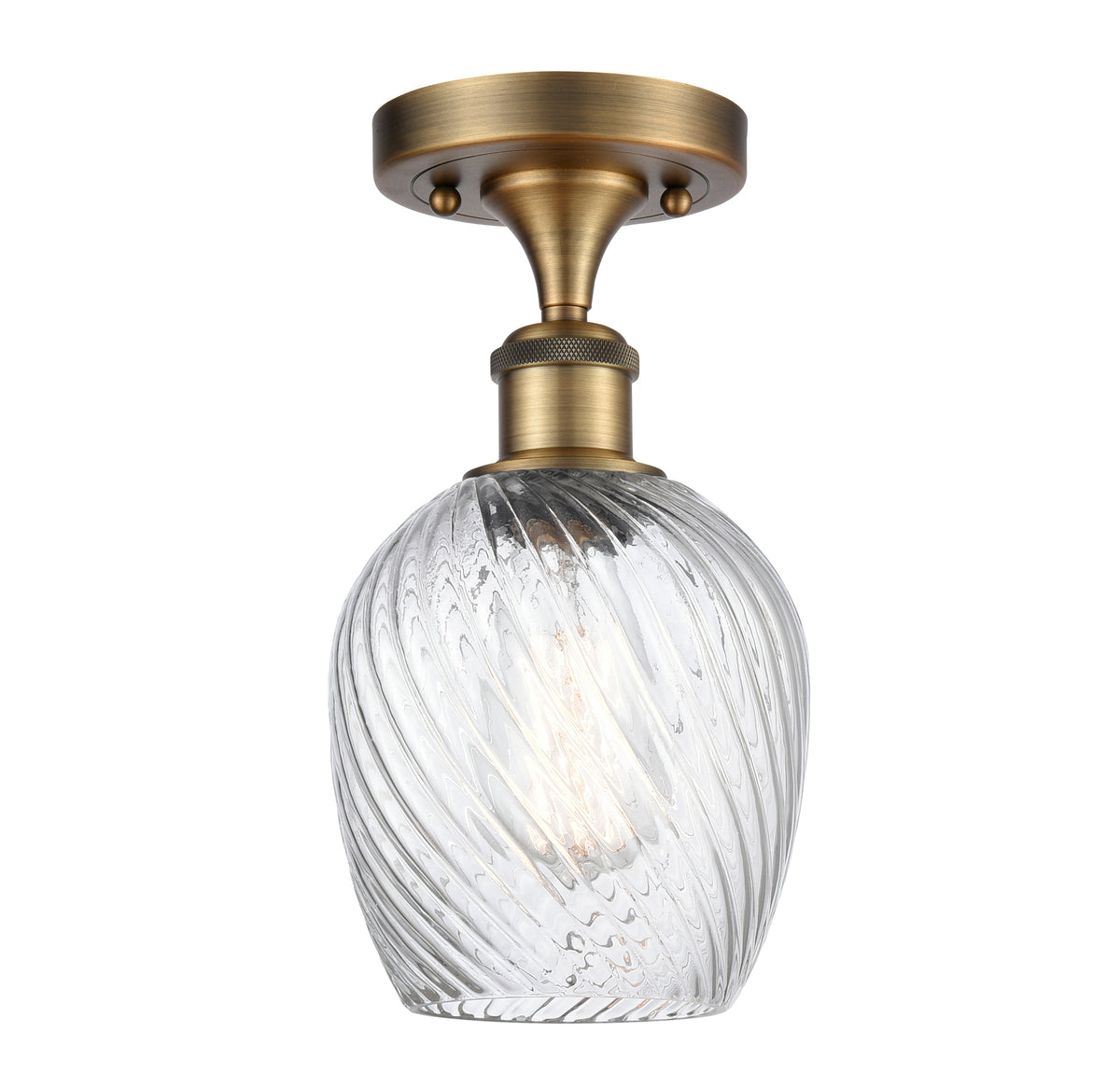 Salina 6-Inch 1-Light Semi-Flush Mount with LED Bulb