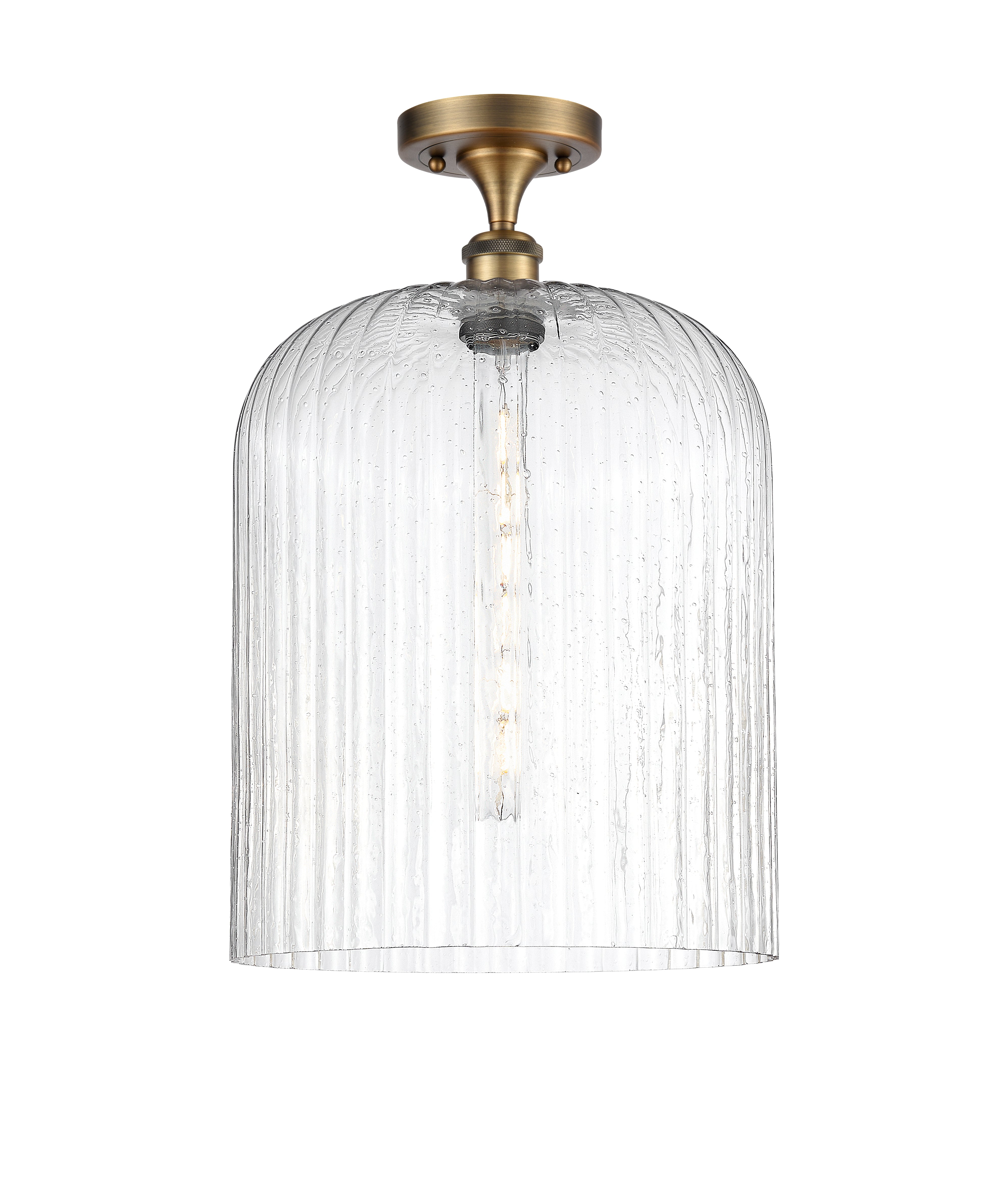 Ballston Semi-Flush Mount White Chrome